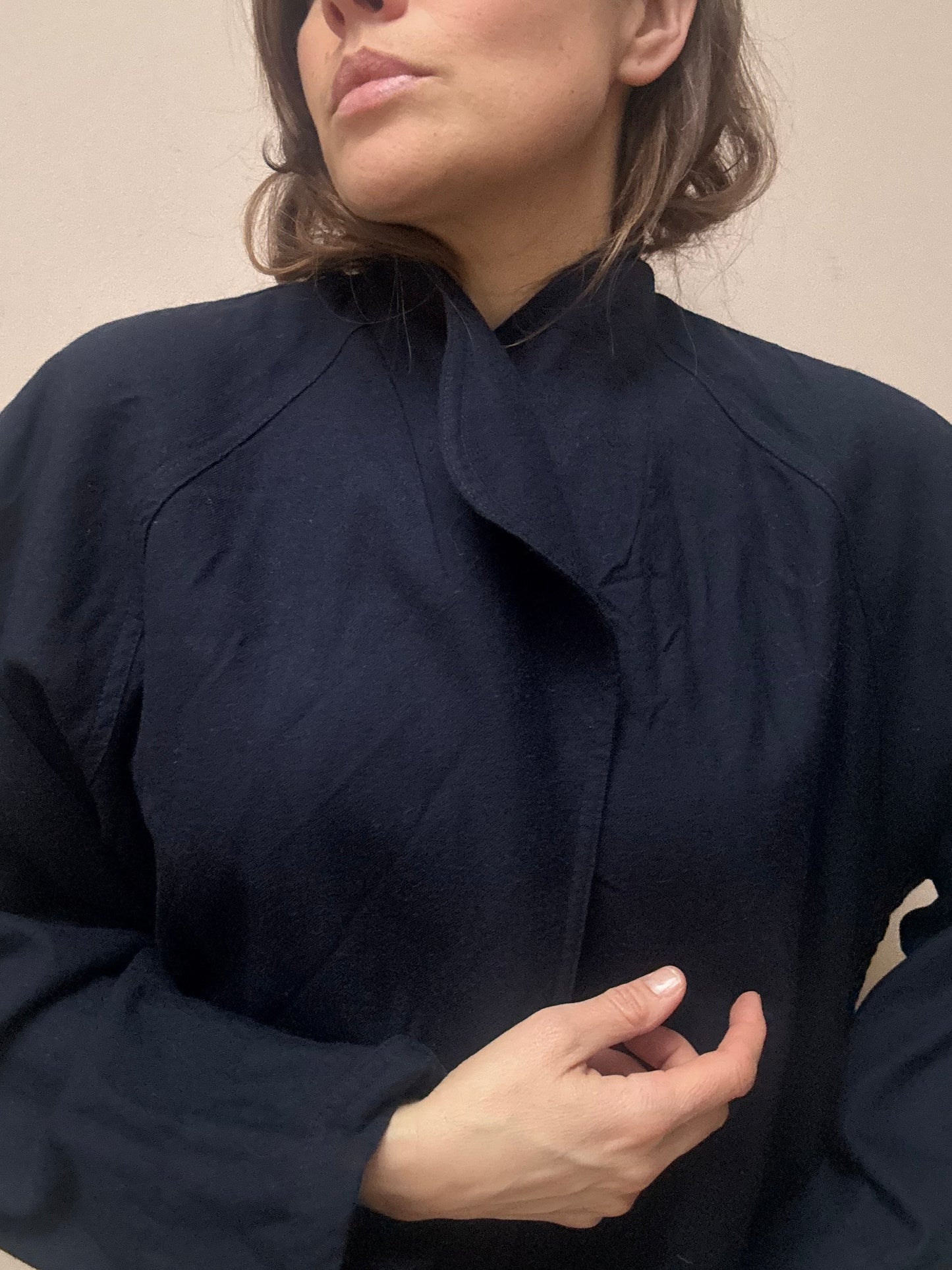 Vintage navy 100% wool jacket size 12