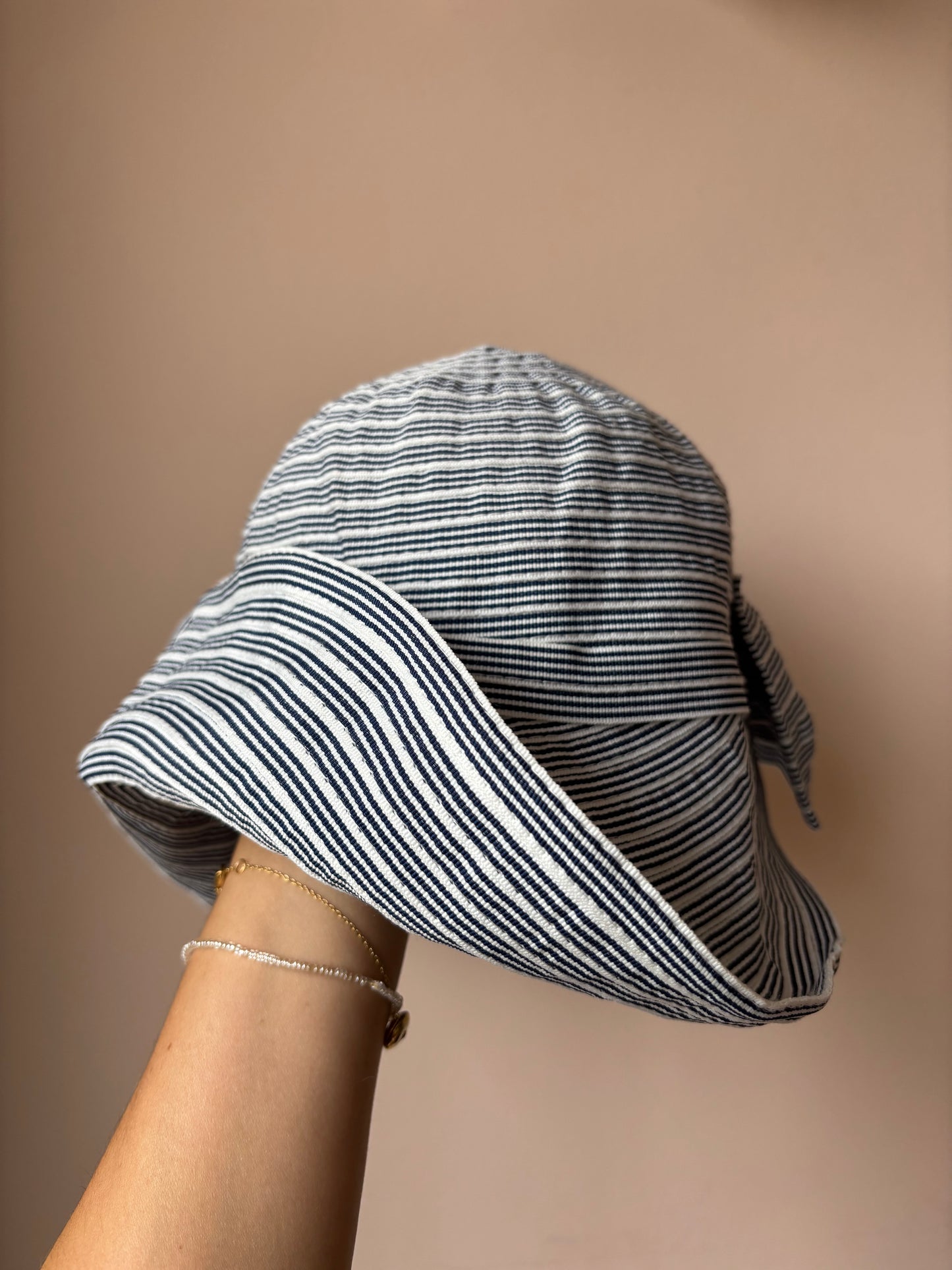 Vintage French hat with bow back