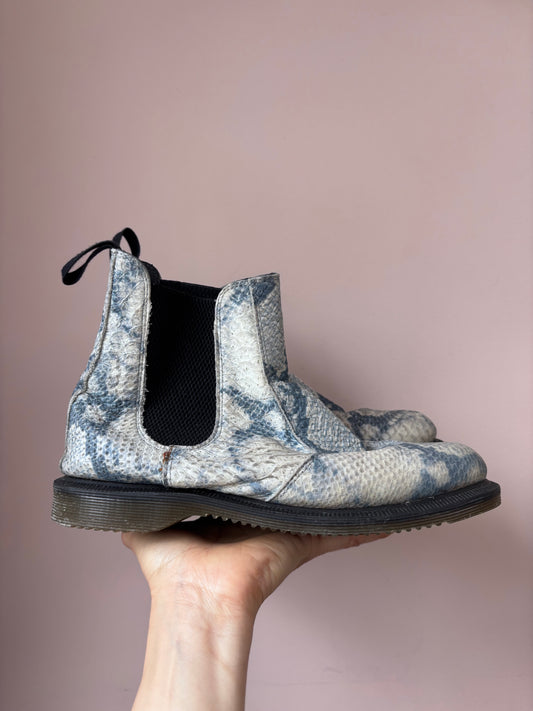 Snakeskin leather Doc Martens boots size UK5