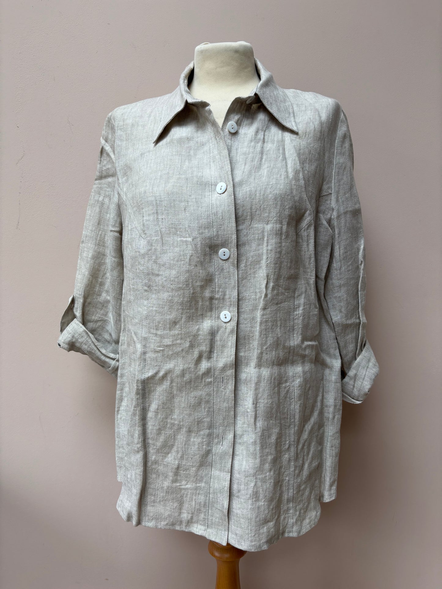 Vintage linen shirt size 12