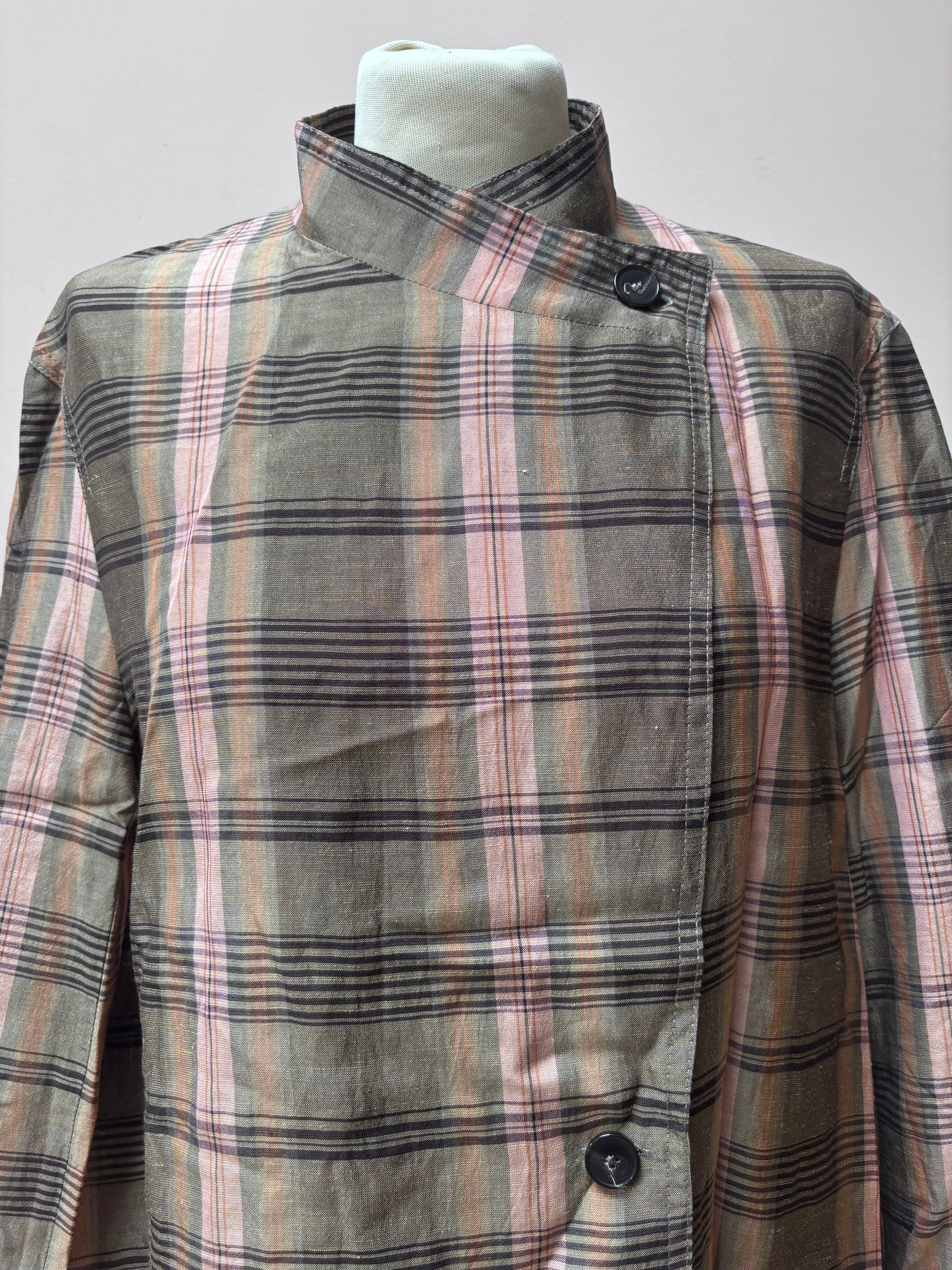 Linen mix cross front jacket size Medium BNWT