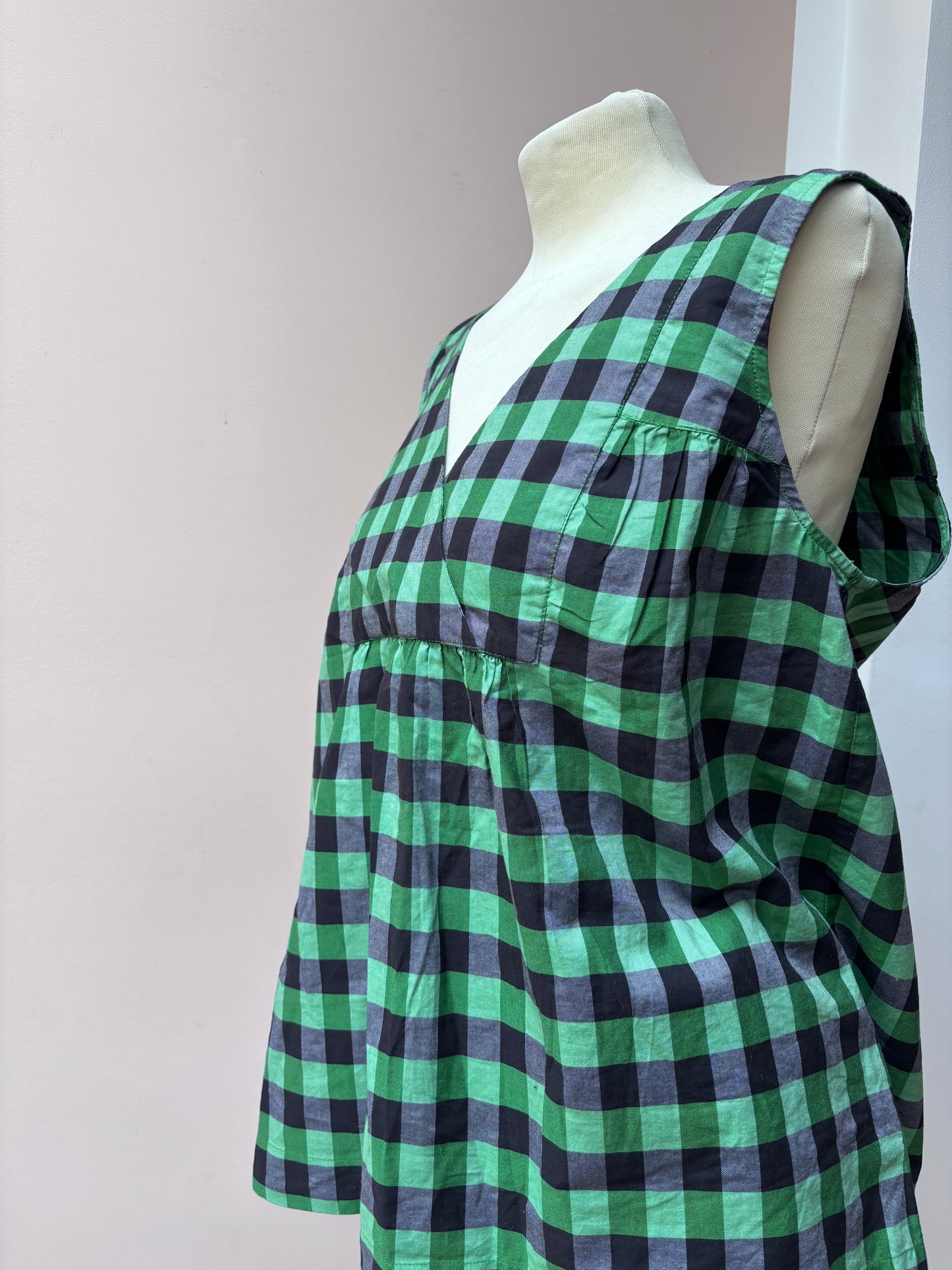 Toast gingham trouser set size Medium