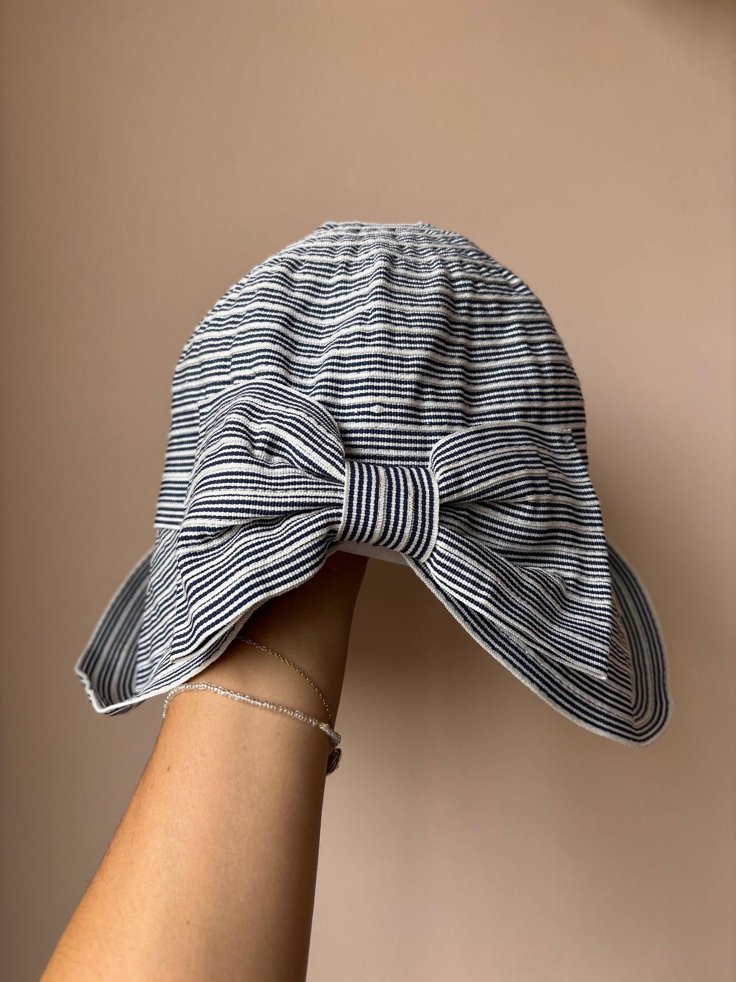 Vintage French hat with bow back