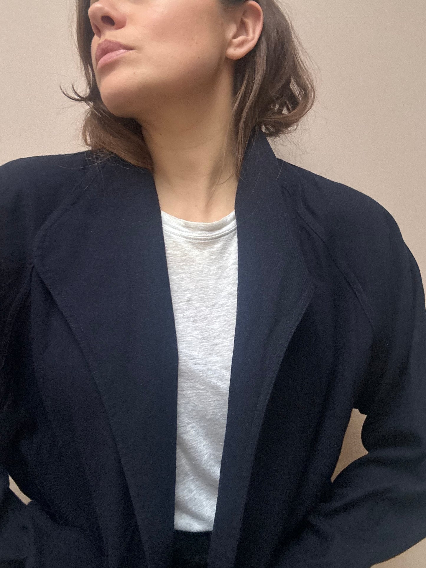 Vintage navy 100% wool jacket size 12