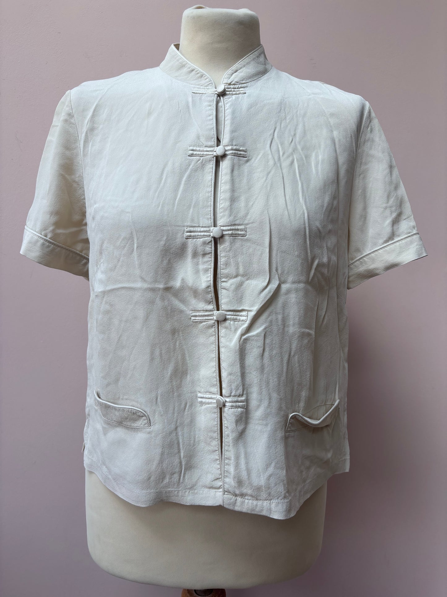 Vintage 100% silk top size 8/10