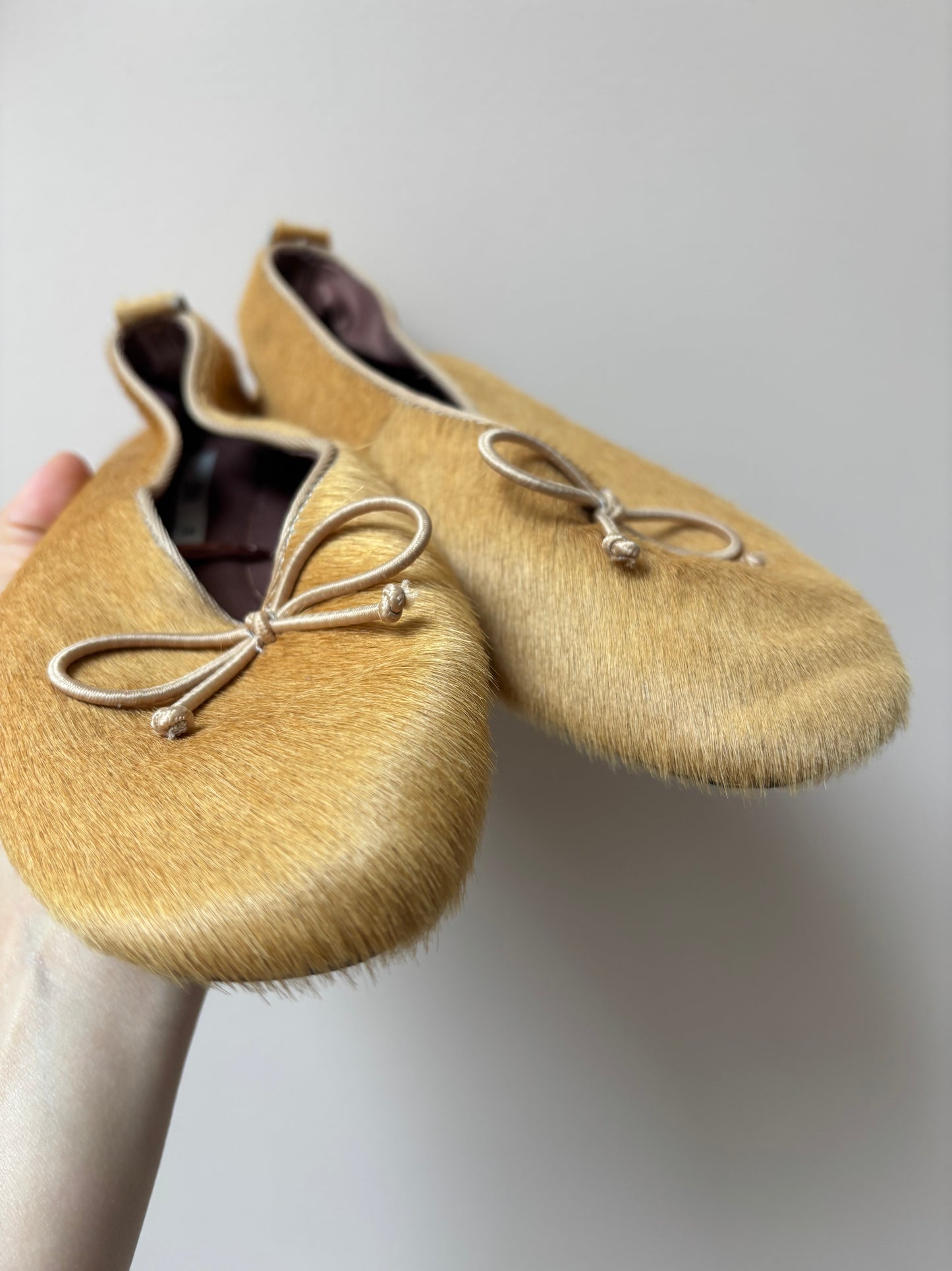 Leather ballet pumps size UK5