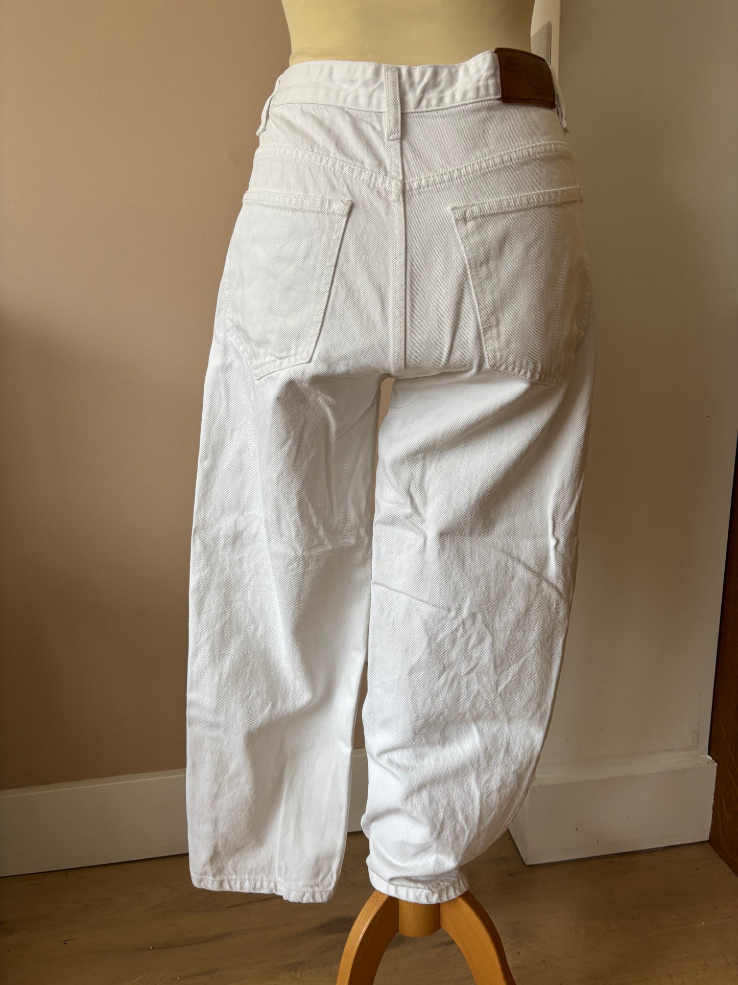 Creeks white 100% cotton jeans size 10