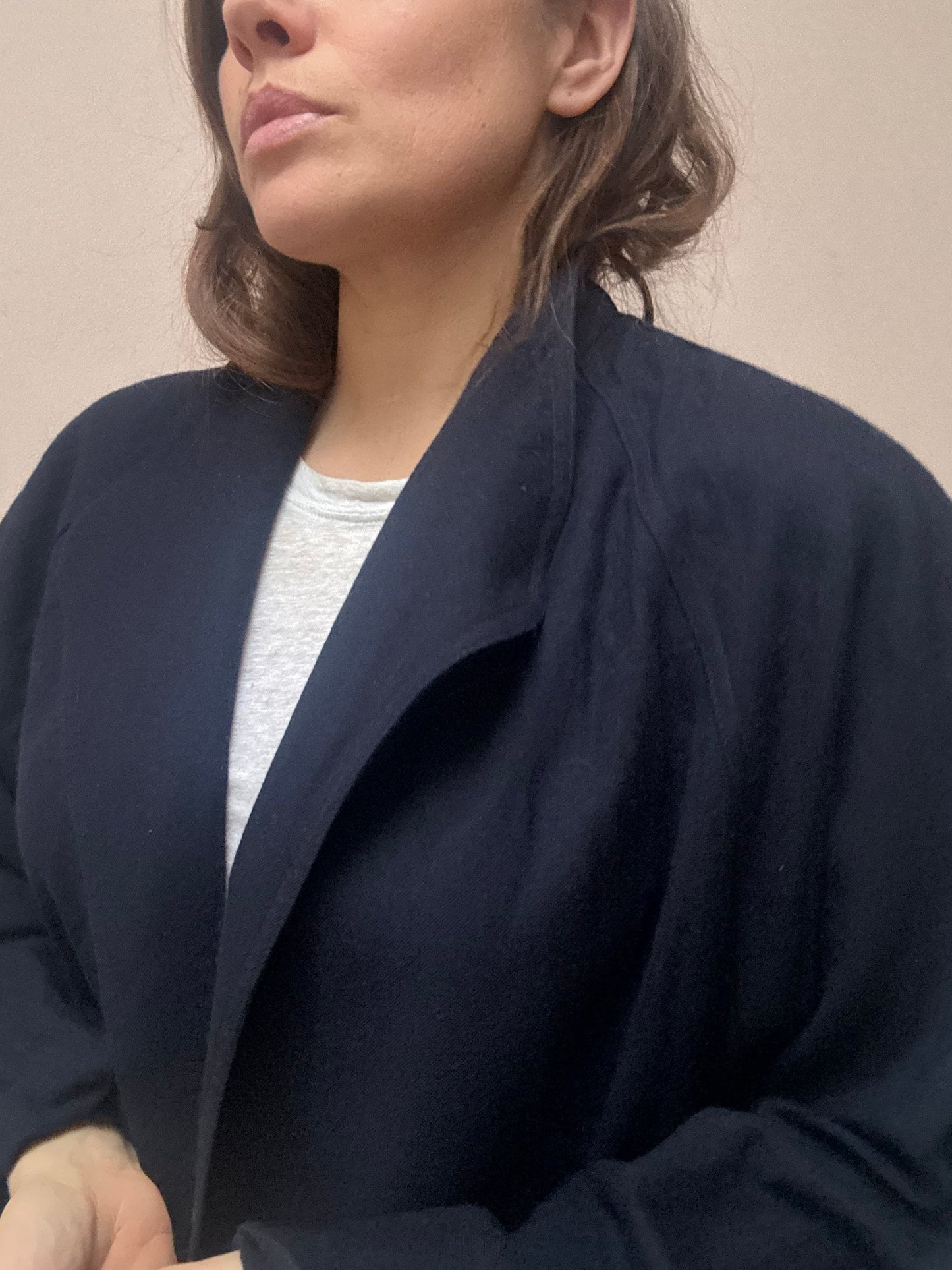 Vintage navy 100% wool jacket size 12