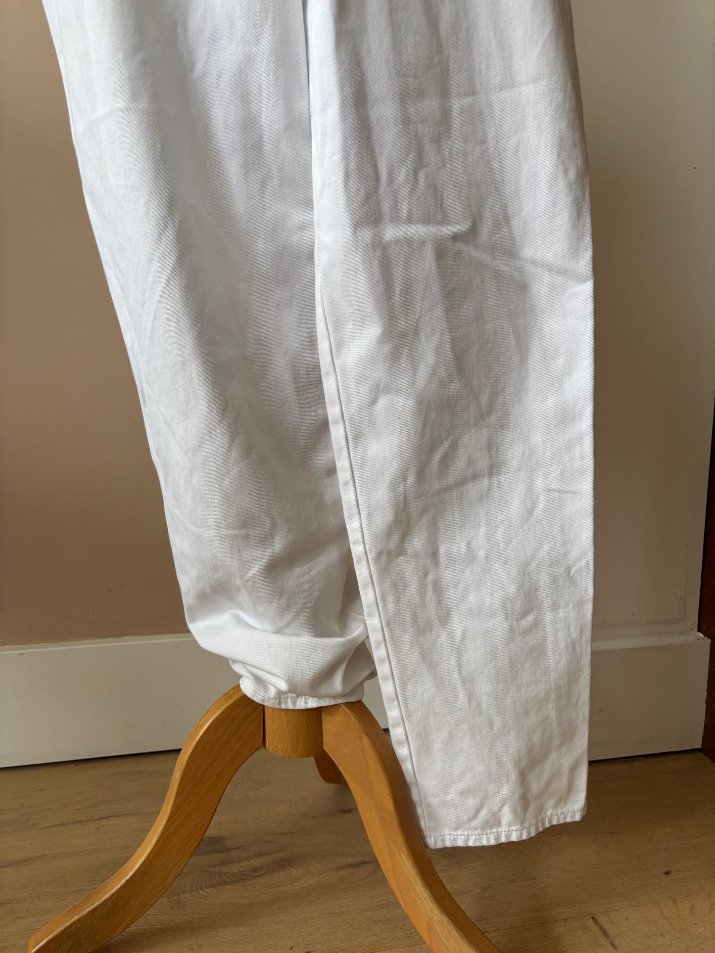 Vintage white 100% cotton jeans size 12