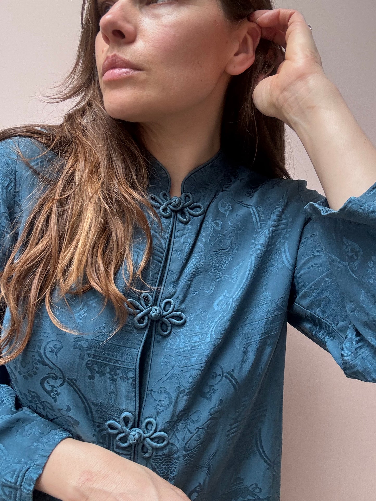 Vintage 100% silk top size 10/12