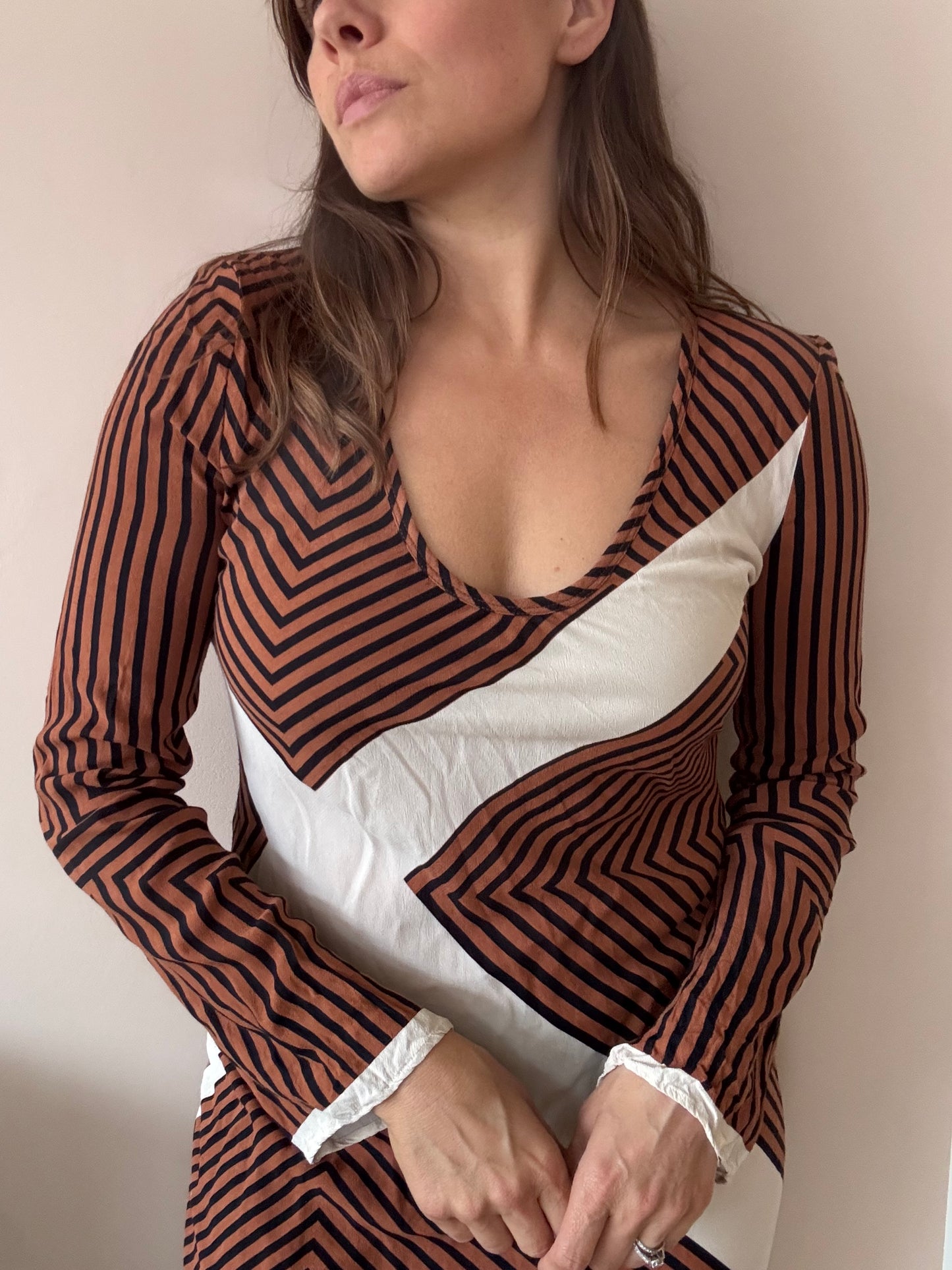 Striped maxi dress size 8/10