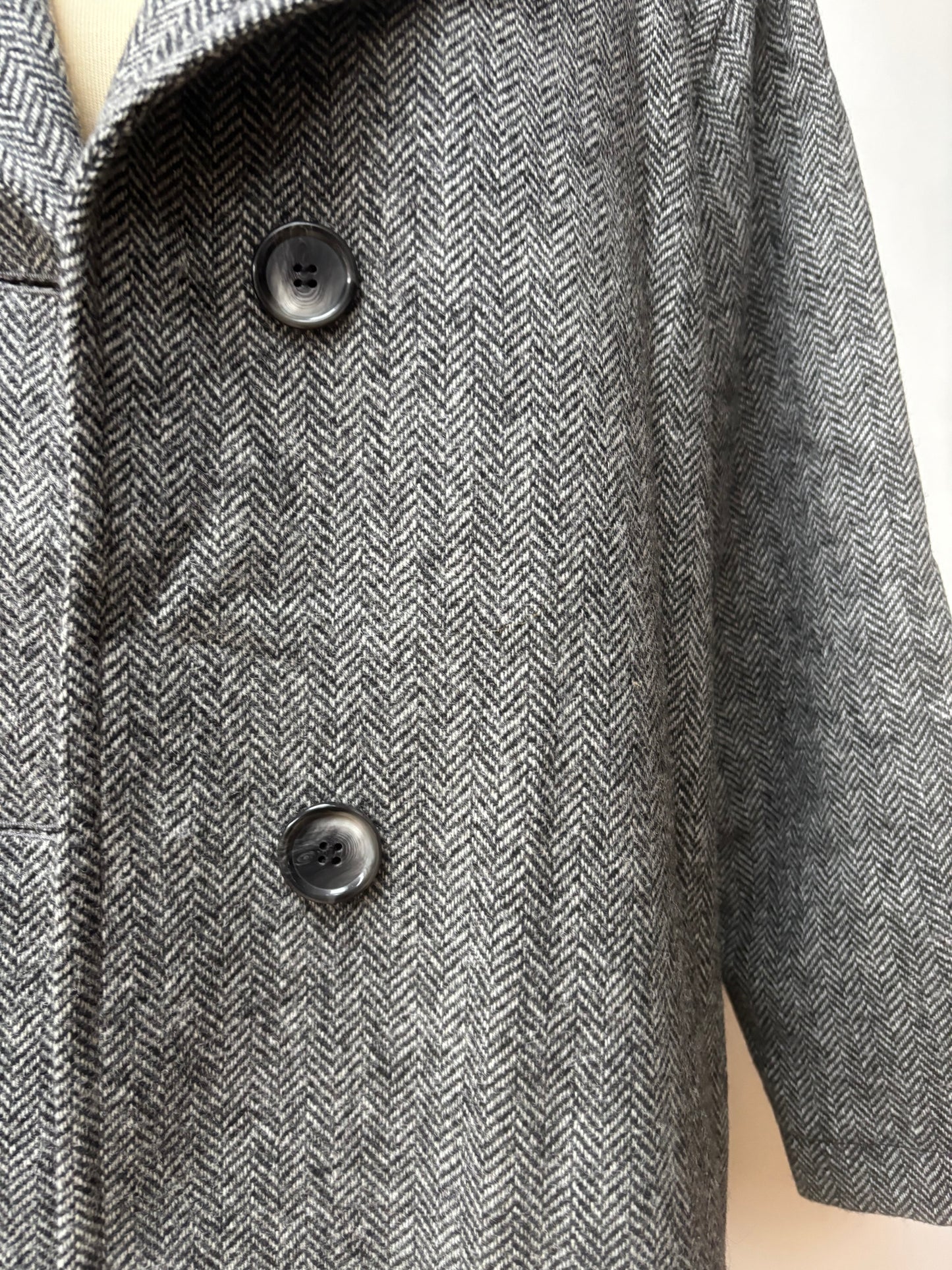 100% pure new wool coat size 14/18