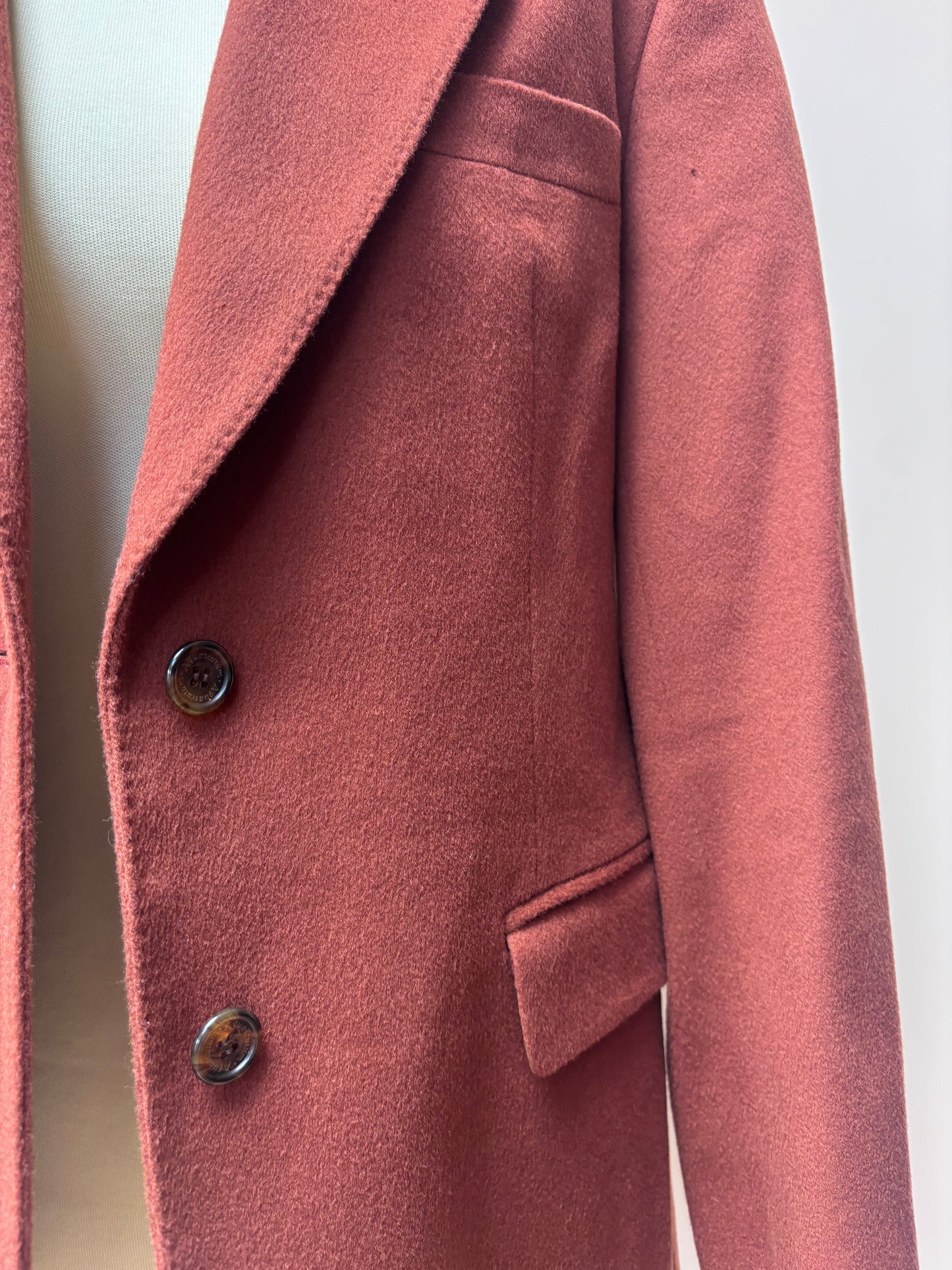 Aquascutum rust brown 100% wool blazer size 10/12