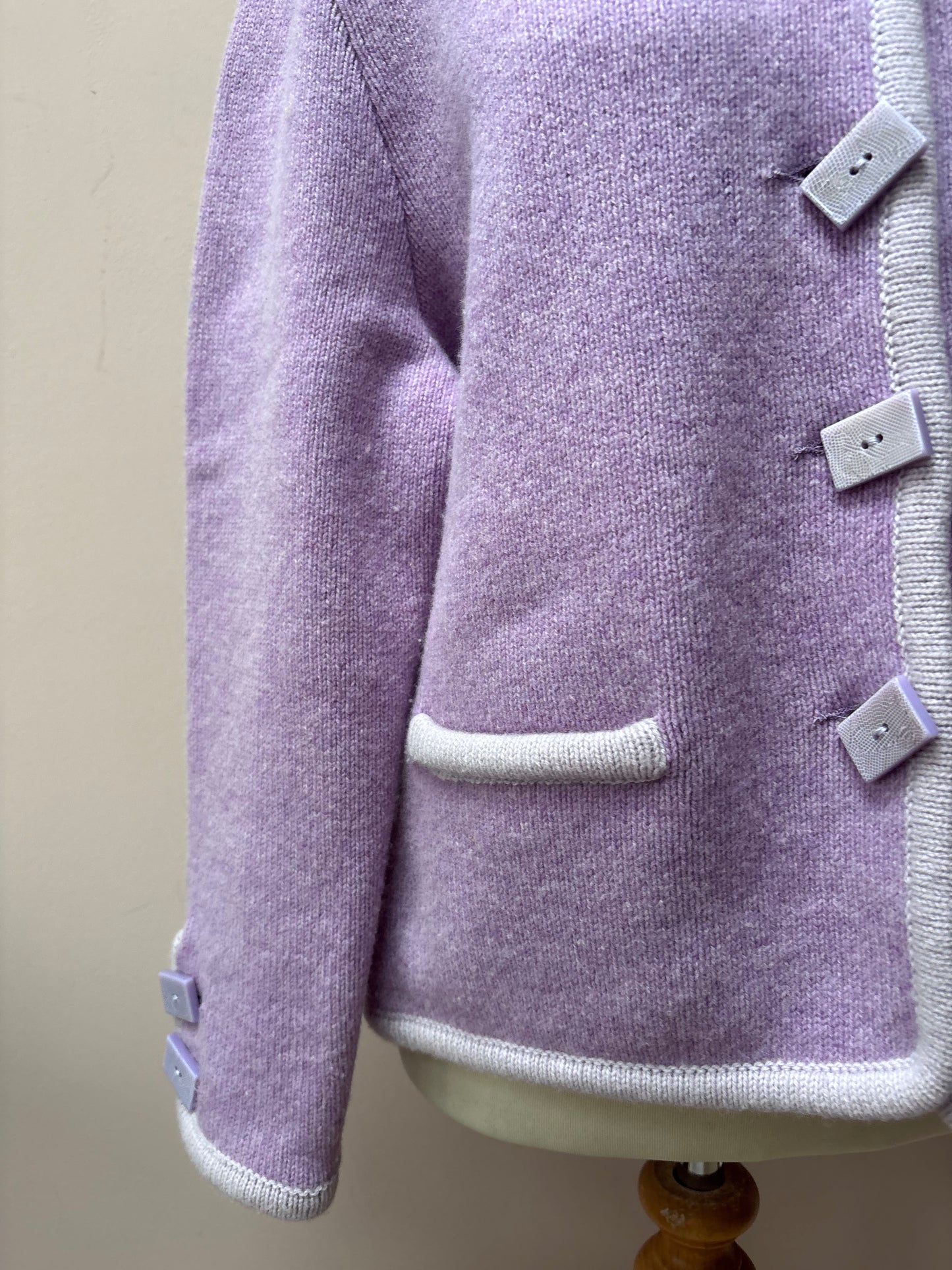 Vintage pink wool jackst size 12/14