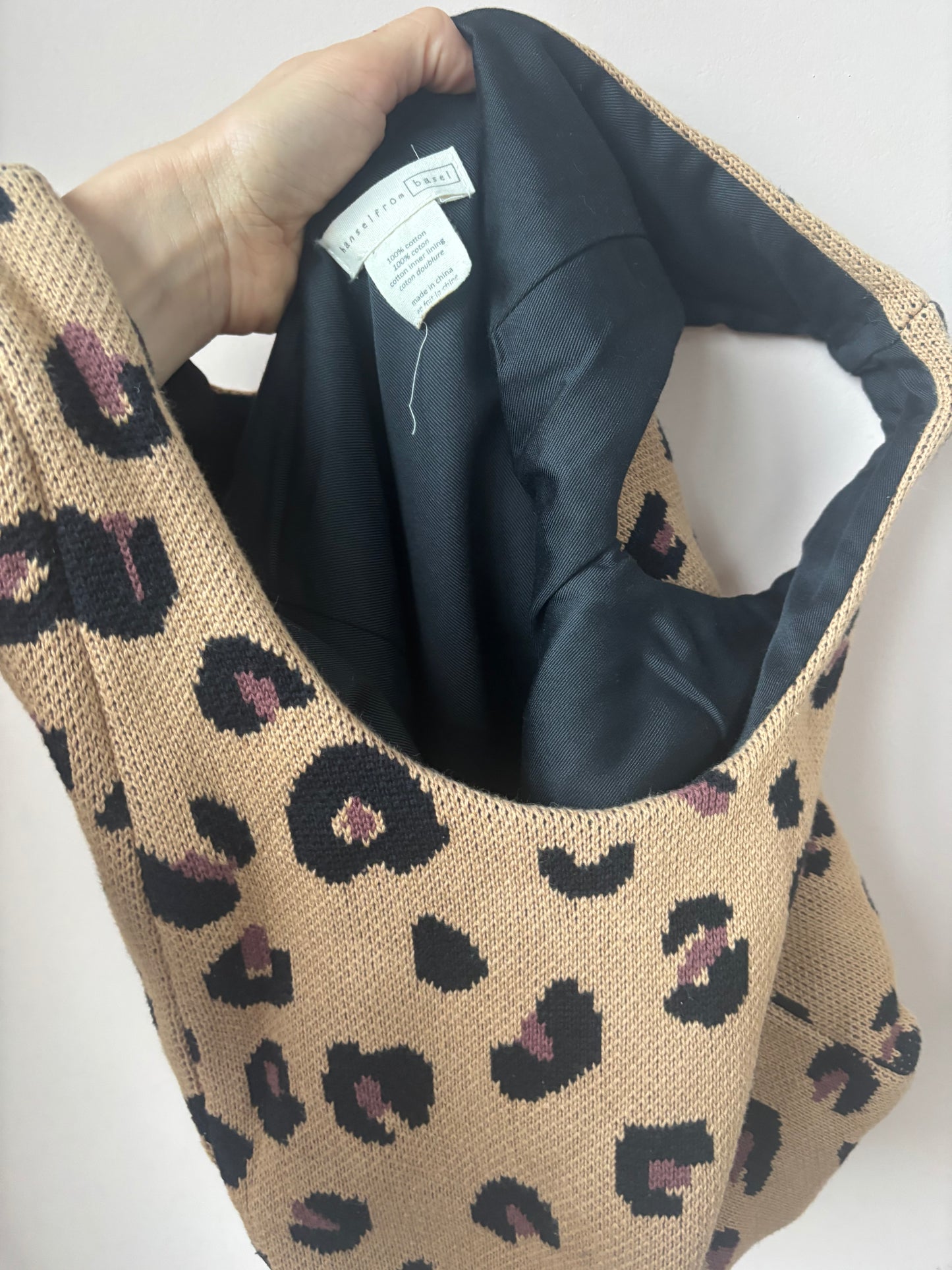 Hansel from Basel leopard print bag