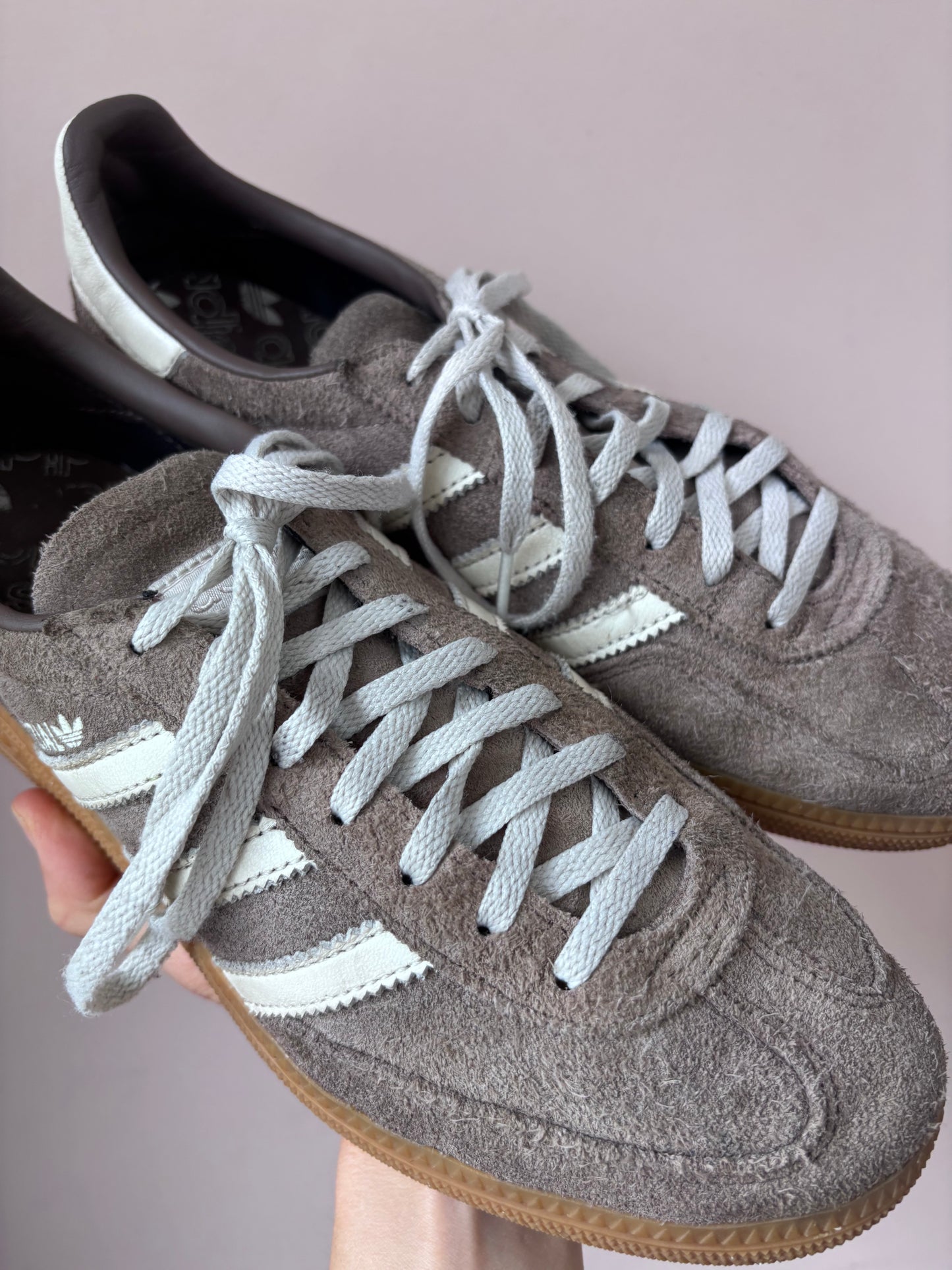 Brown Adidas Spezial trainers size UK6.5