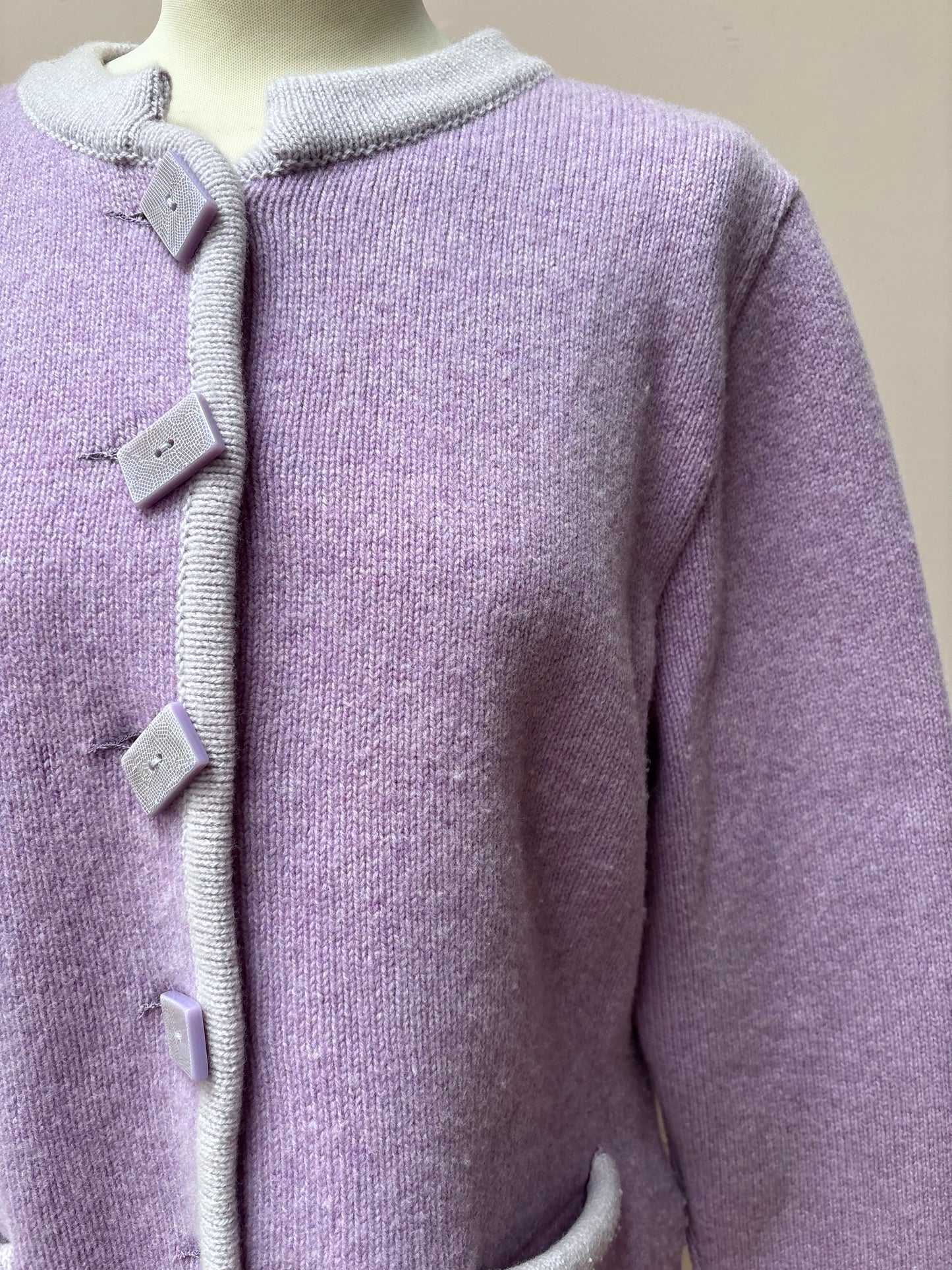 Vintage pink wool jackst size 12/14