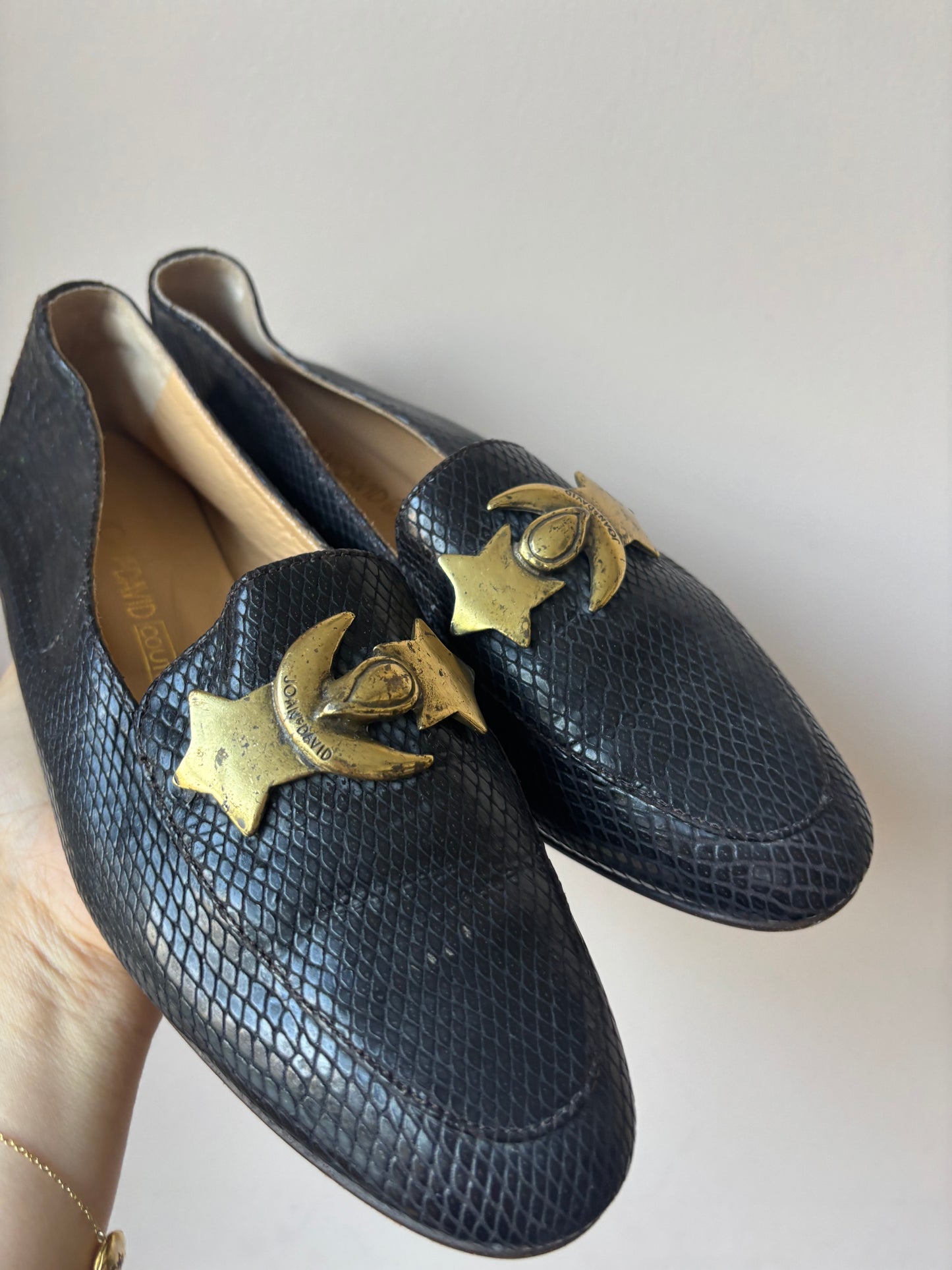 Vintage black leather shoes size 5