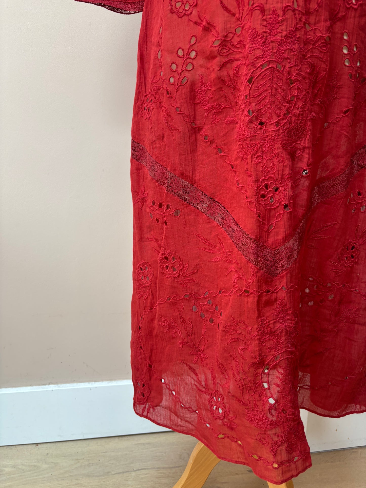 Rust lace dress size Medium