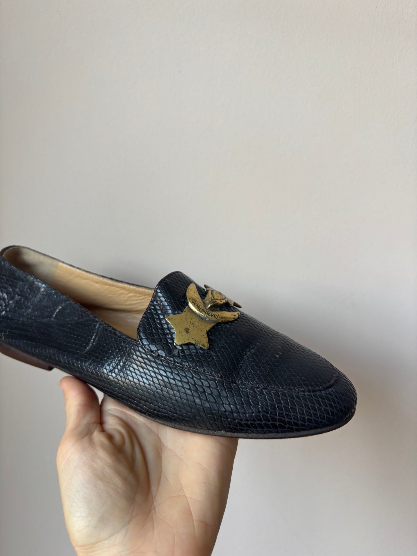 Vintage black leather shoes size 5