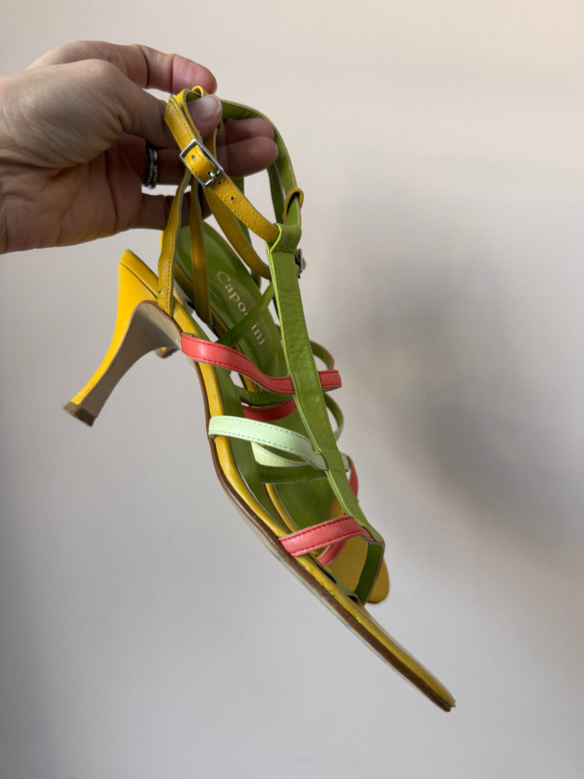 Leather strappy sandals size UK6