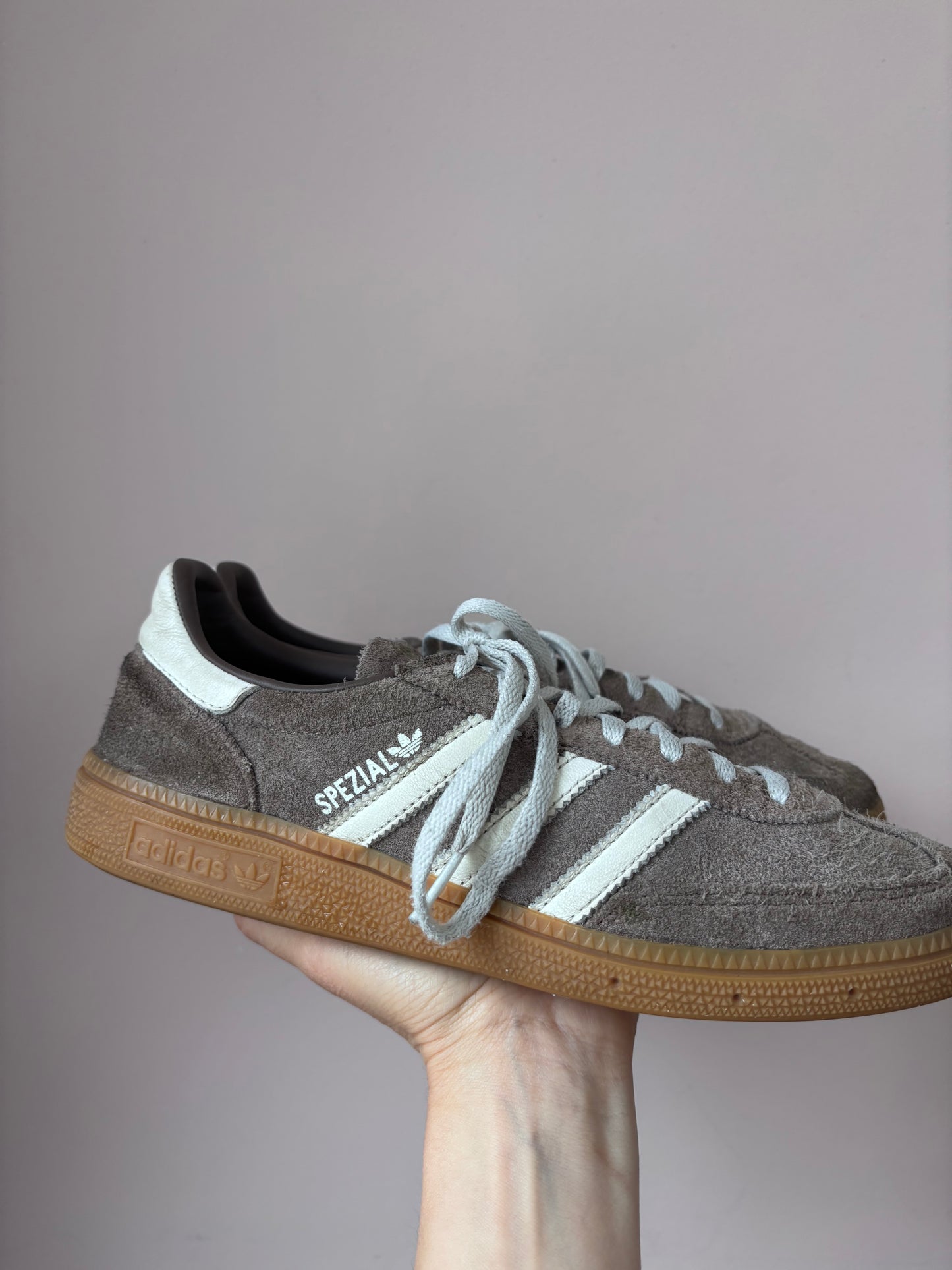 Brown Adidas Spezial trainers size UK6.5