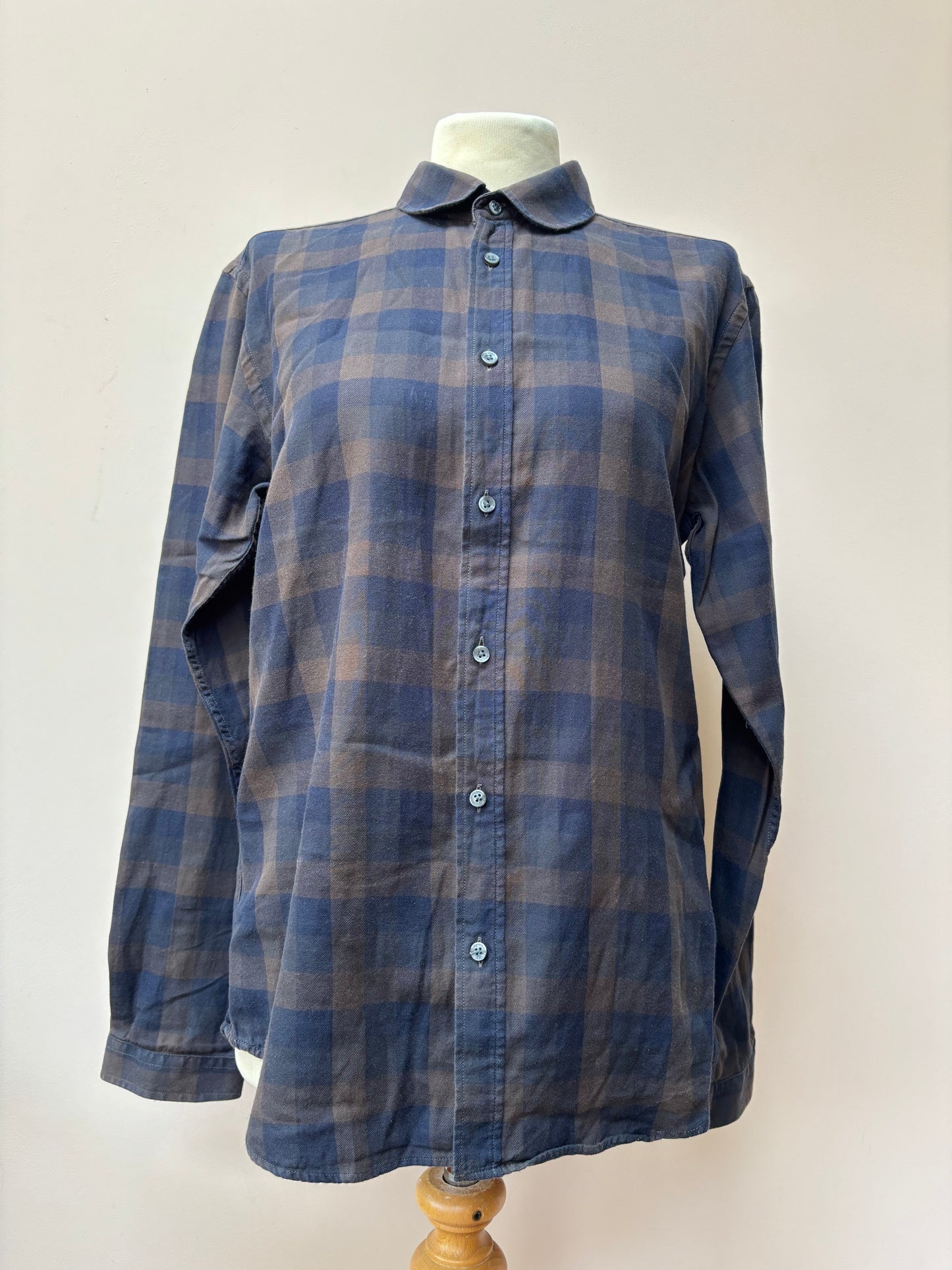Check 100% cotton shirt size 10