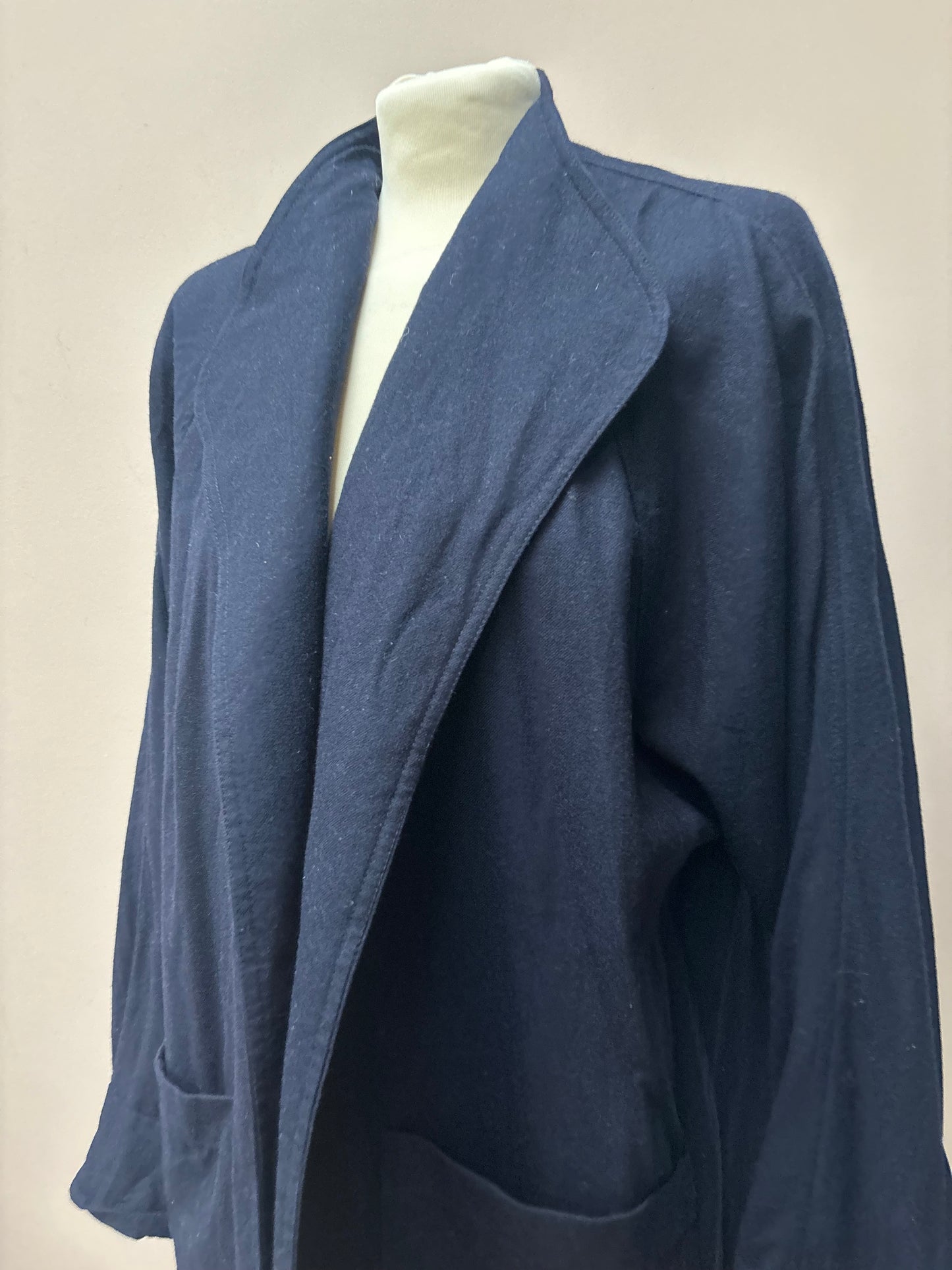 Vintage navy 100% wool jacket size 12