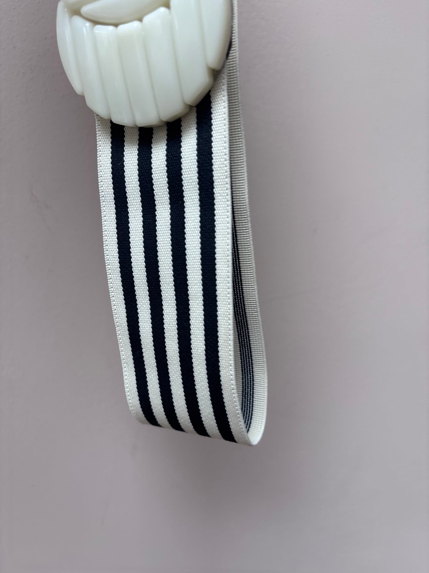 Vintage striped elasticated belt size 8-small 12