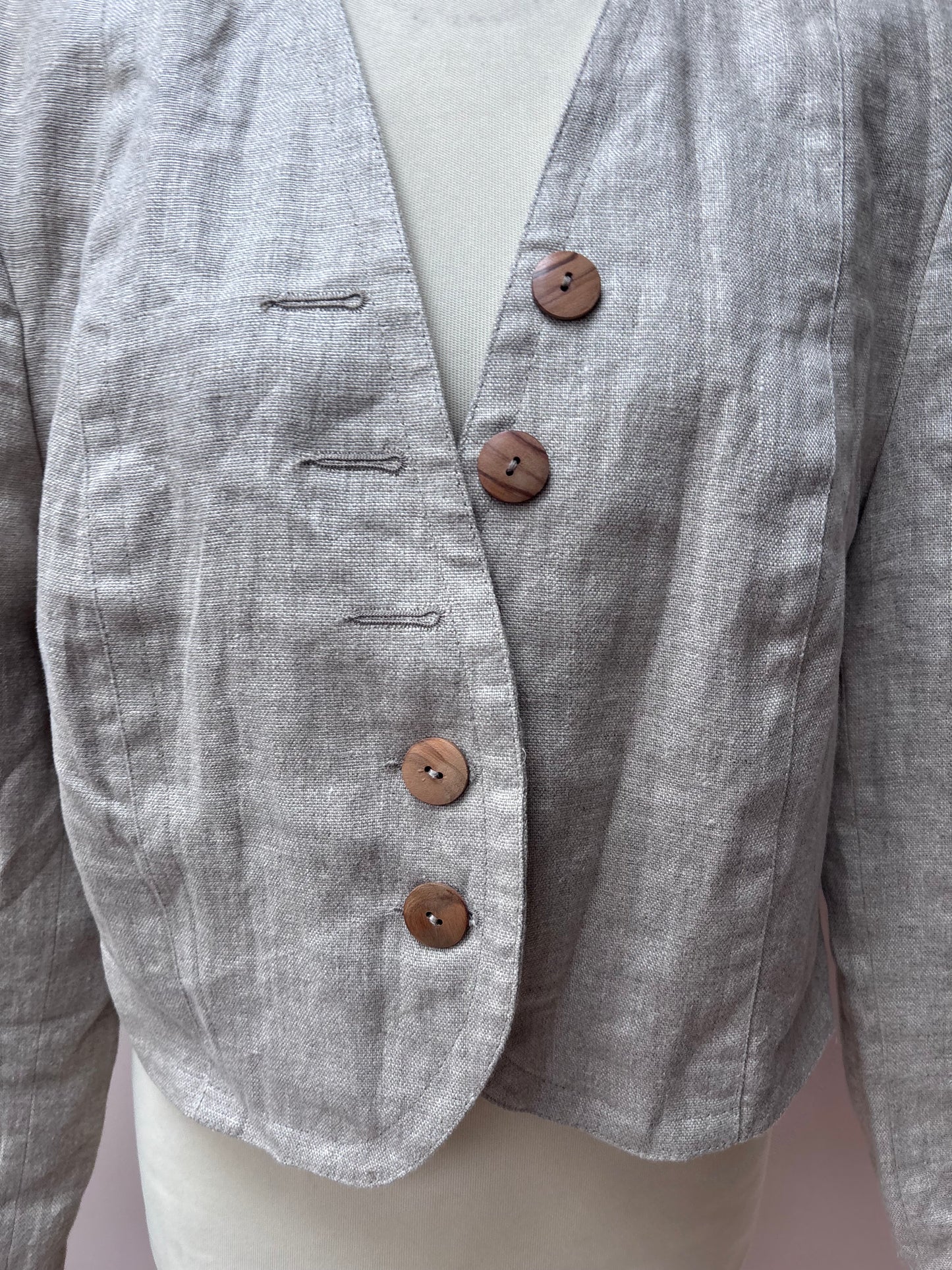Vintage 100% linen jacket size 12