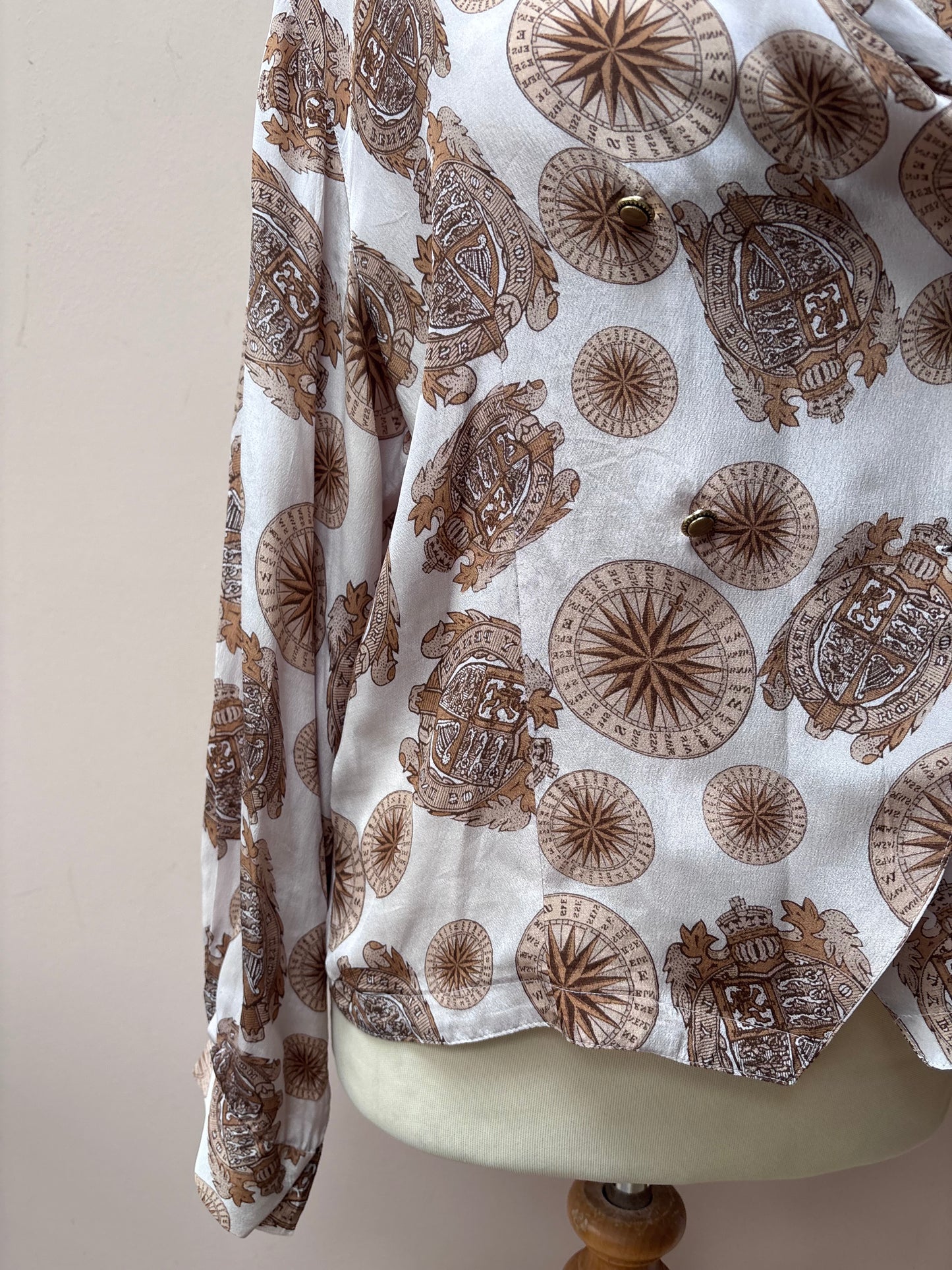 Vintage silk crossover top size 12