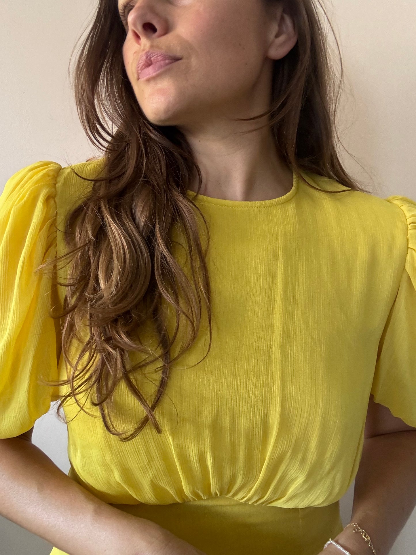 De La Vali yellow occasion dress size 12