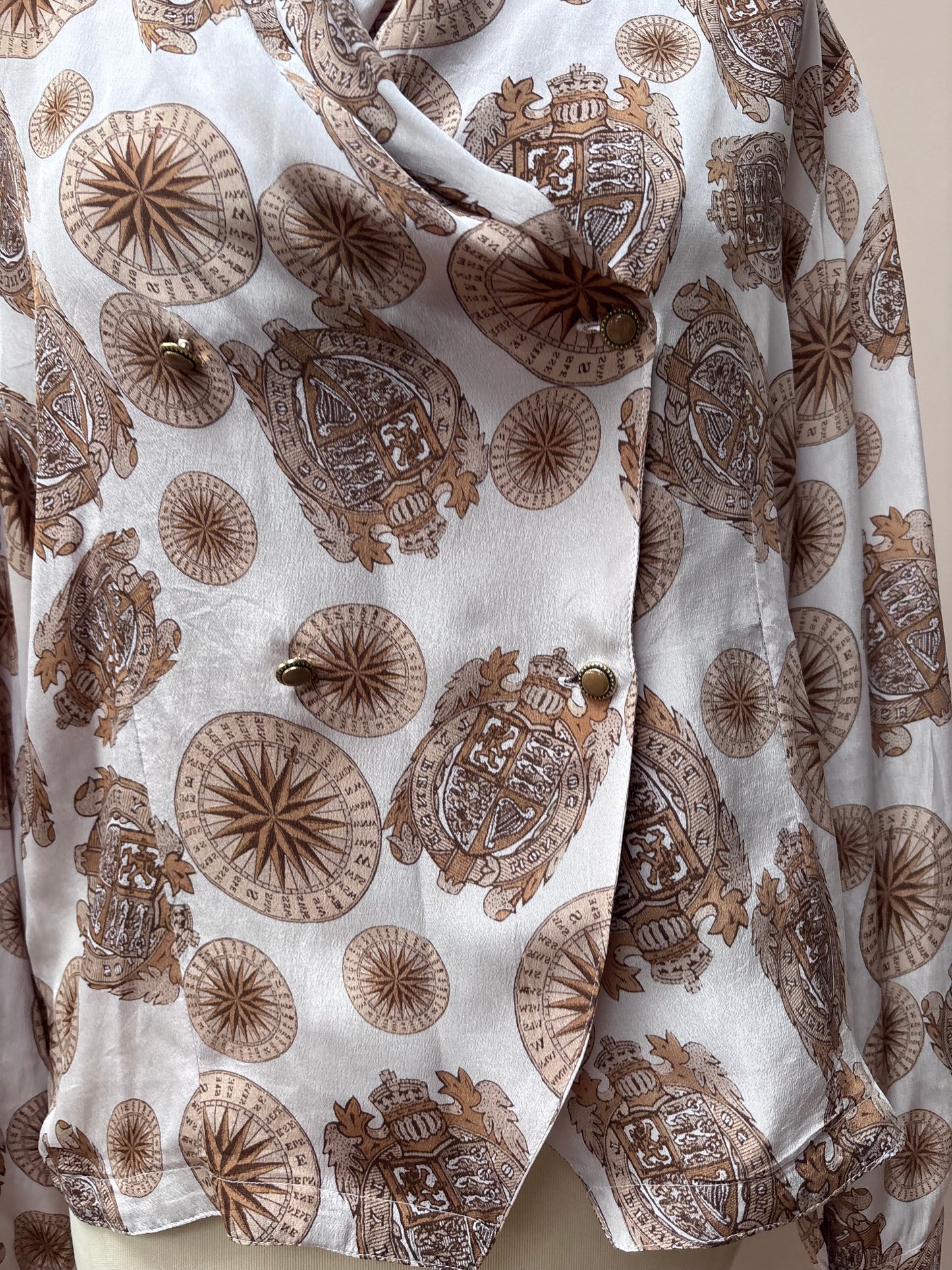 Vintage silk crossover top size 12