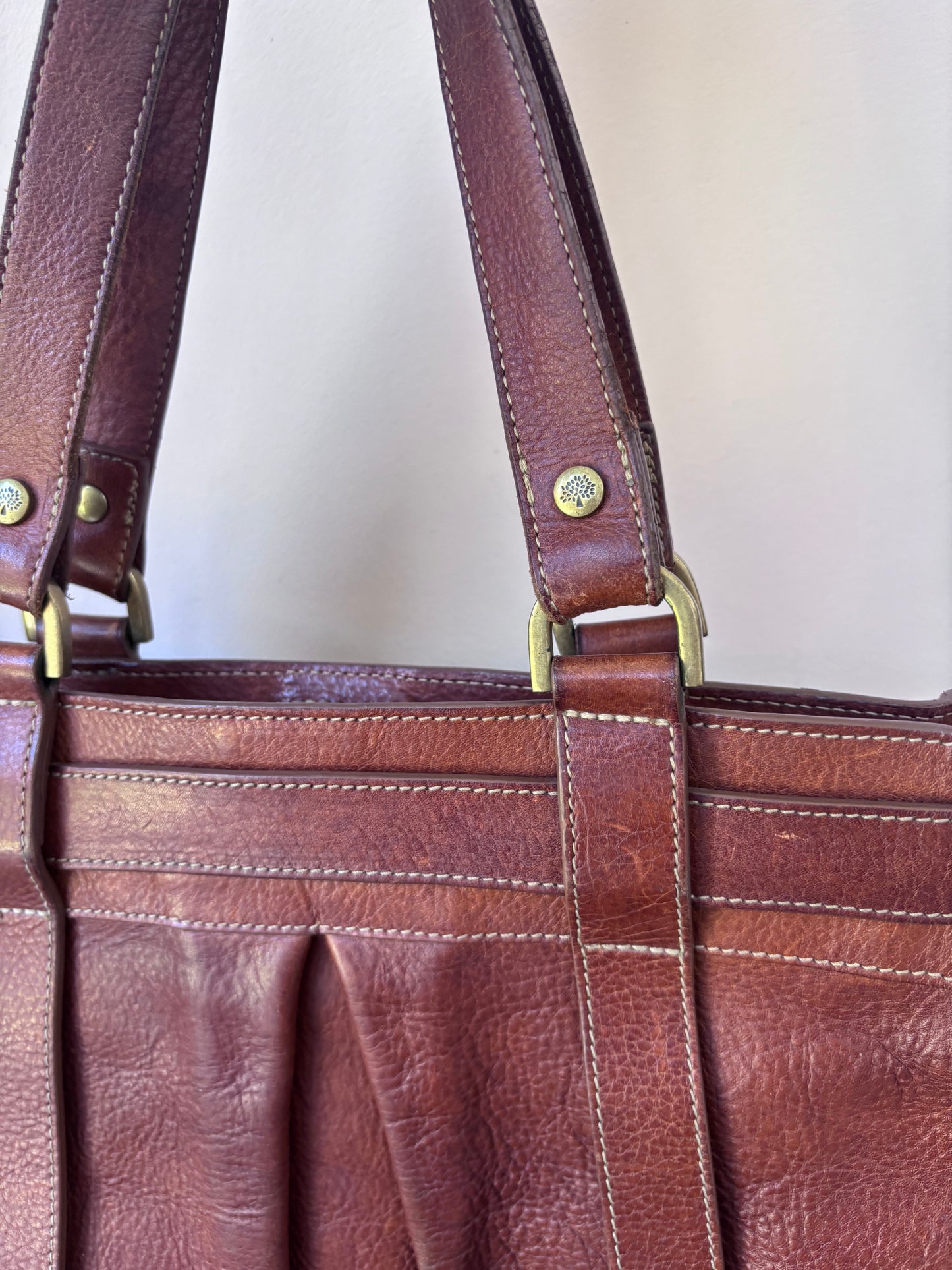 Vintage Mulberry brown leather bag