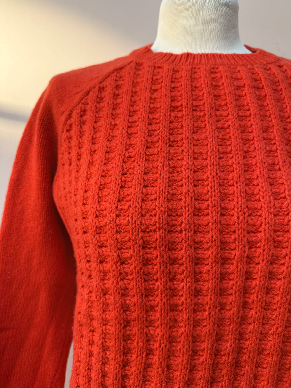 Whistles orange red wool jumper size M