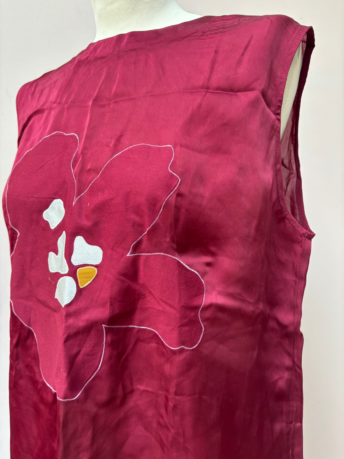 Vintage flower tassels top size XL