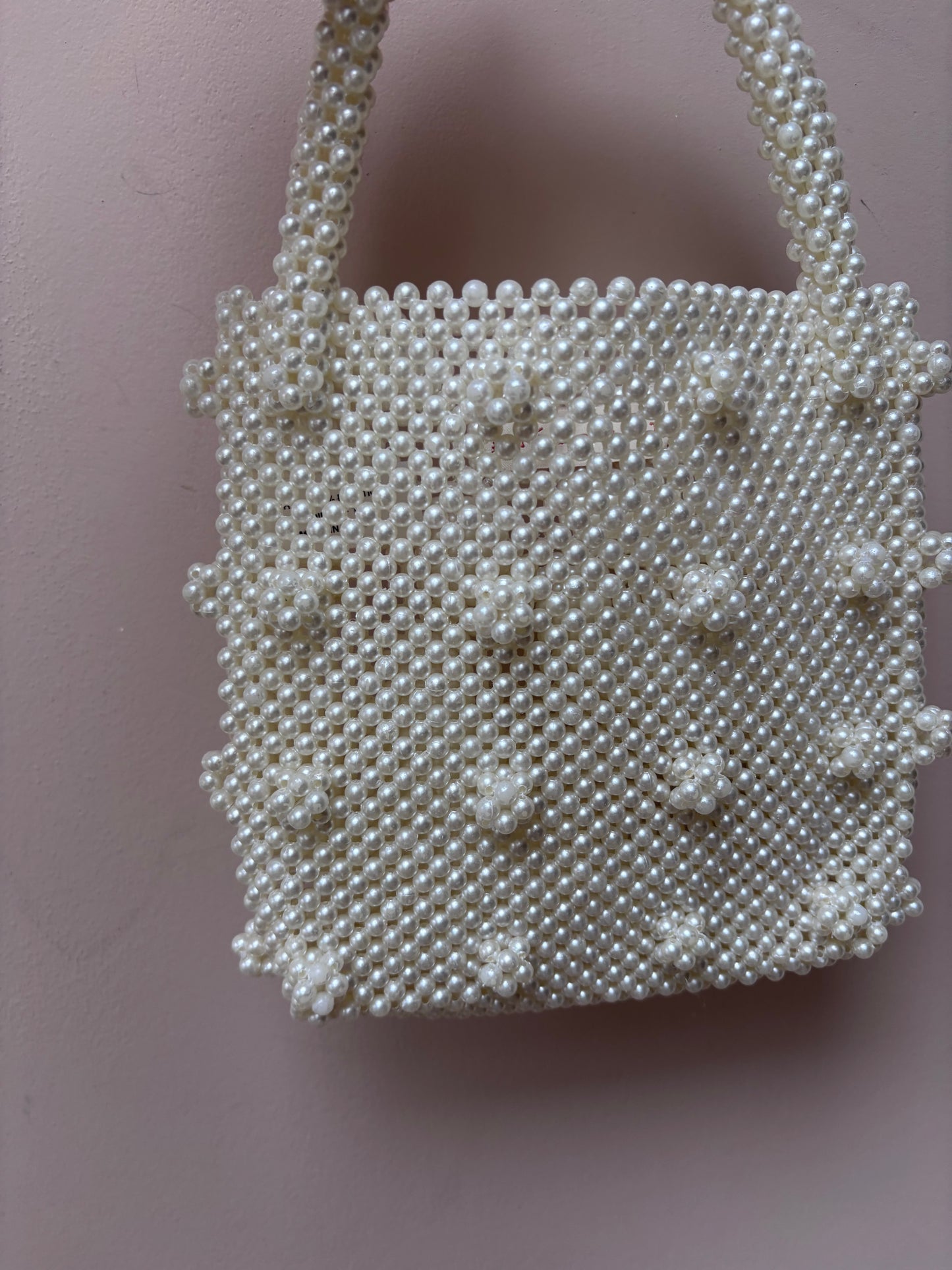 Pearl beaded bag