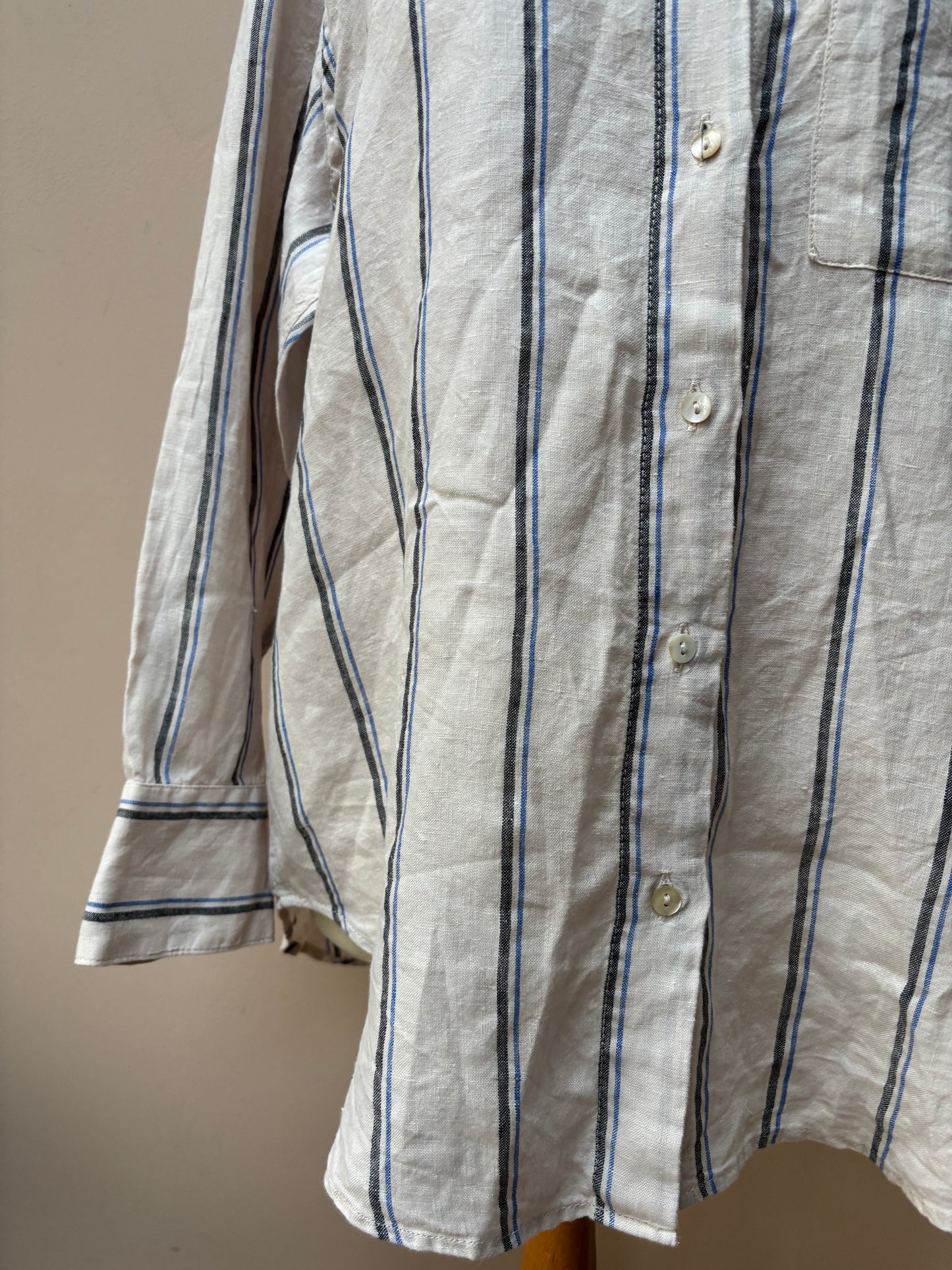 100% linen shirt size 12