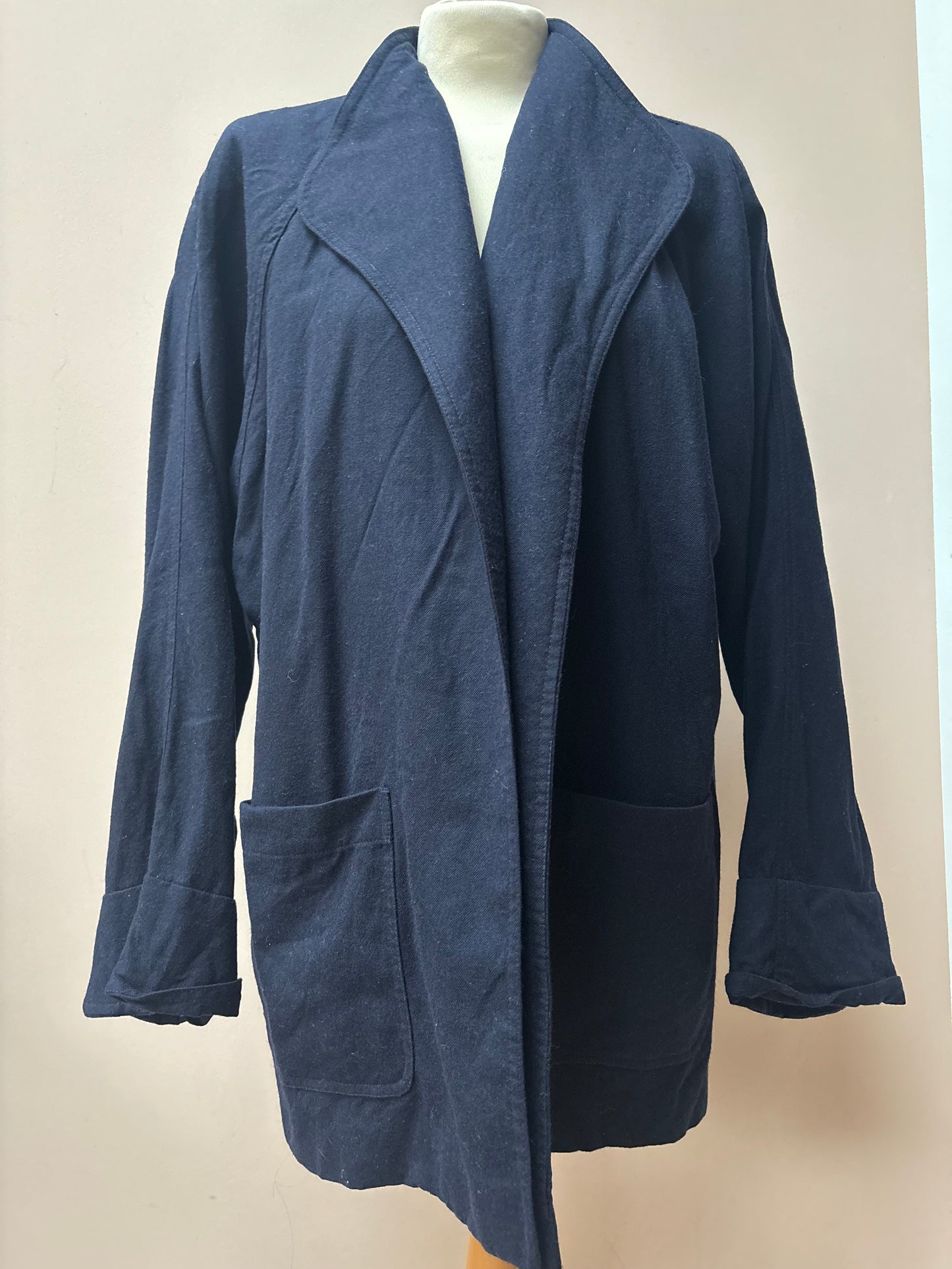 Vintage navy 100% wool jacket size 12
