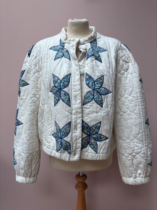 Free People quilted cotton jacket size Large