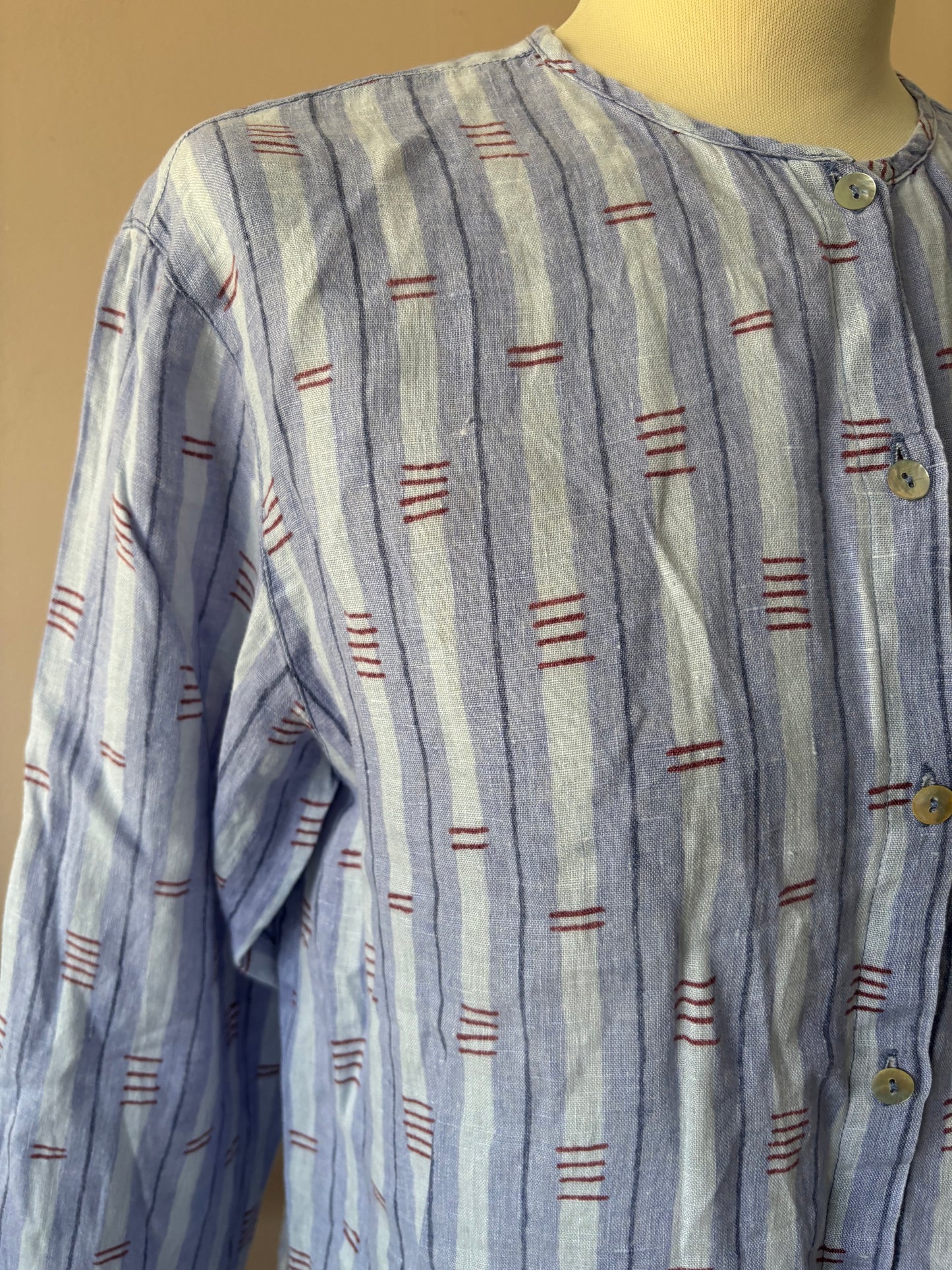 100% linen shirt size 10/12