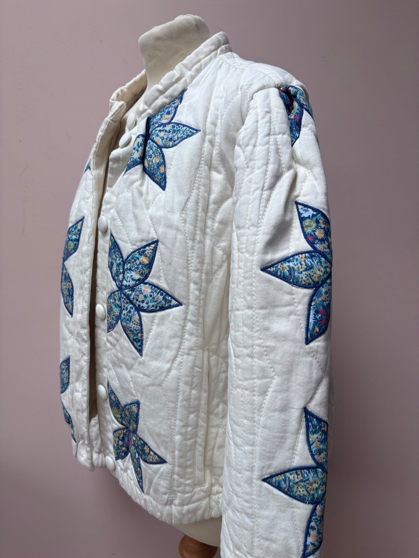 Free People quilted cotton jacket size Large