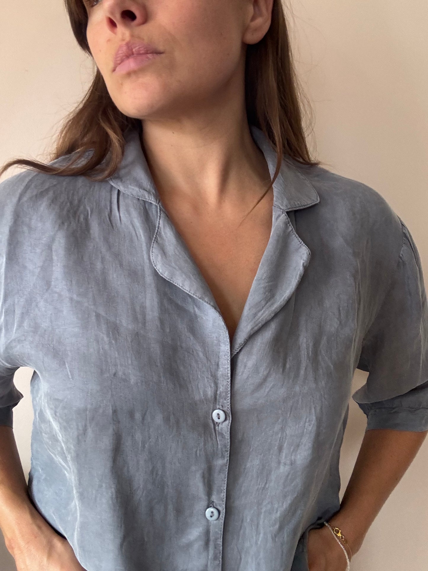 Grey blouse size 10