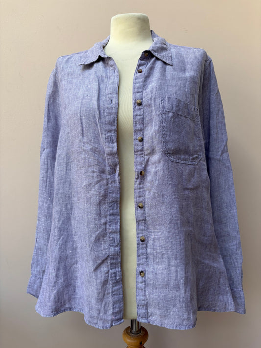 100% linen shirt size UK12