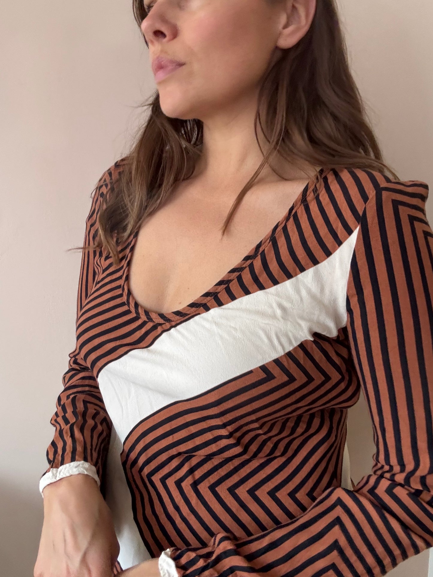 Striped maxi dress size 8/10