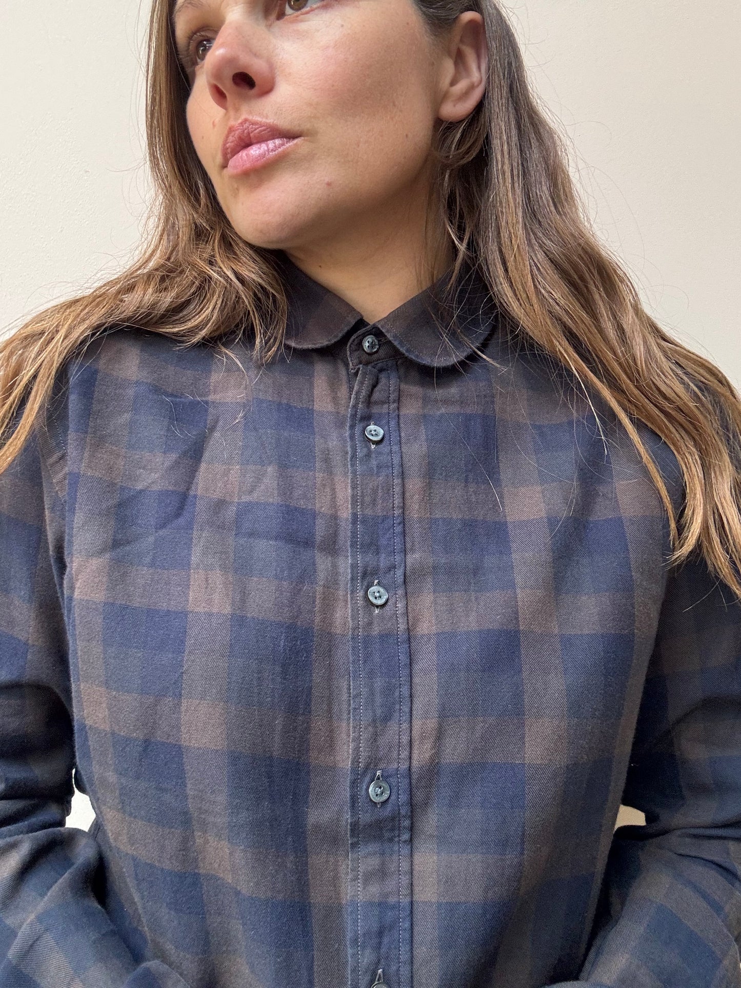 Check 100% cotton shirt size 10