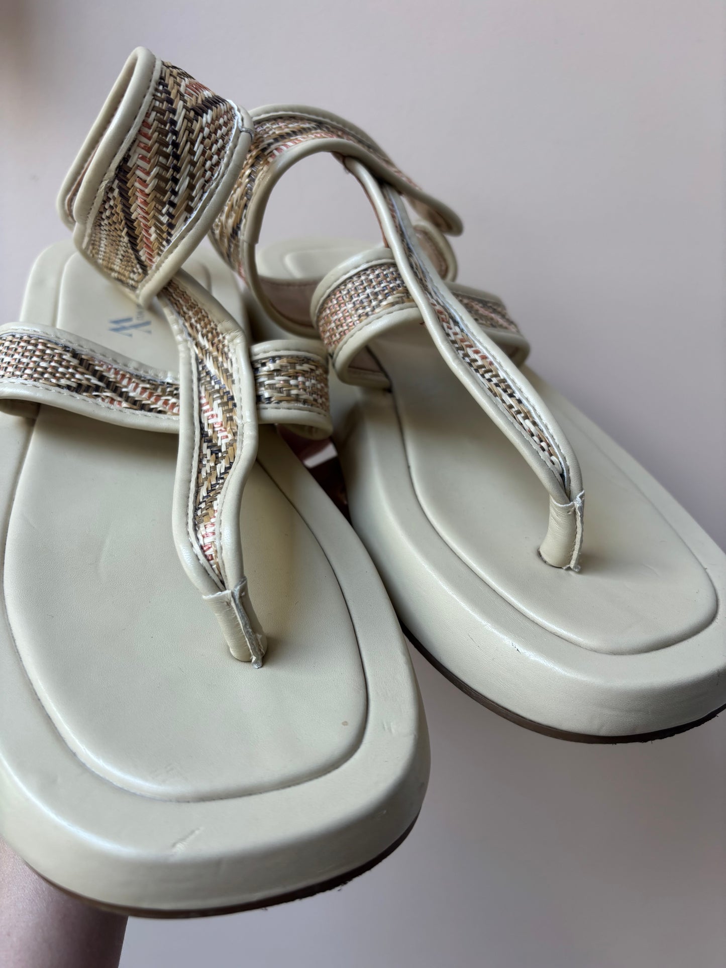 Vanessa Wu leather chunky sandals size UK5