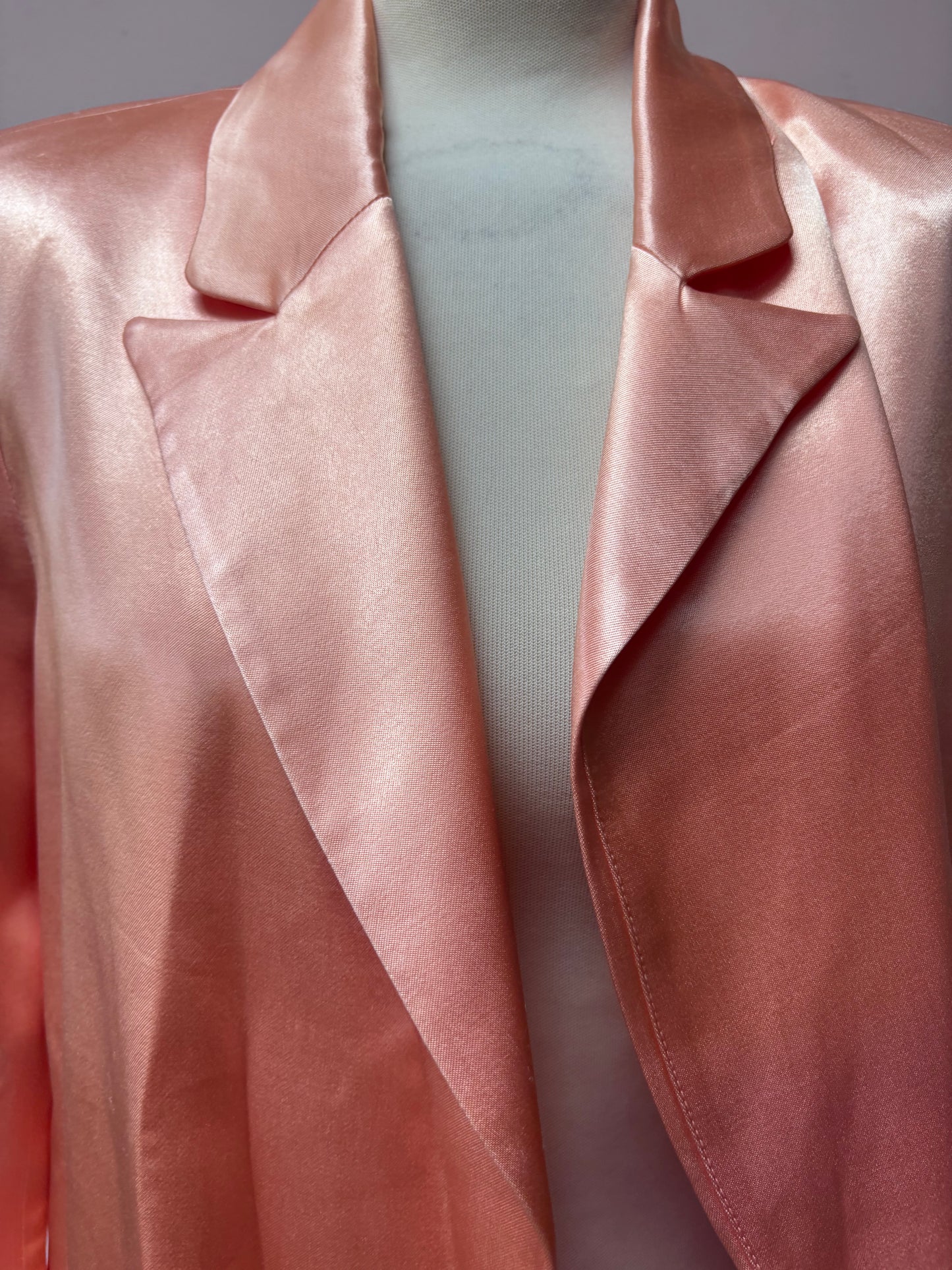 Salmon satin blazer size 12/14