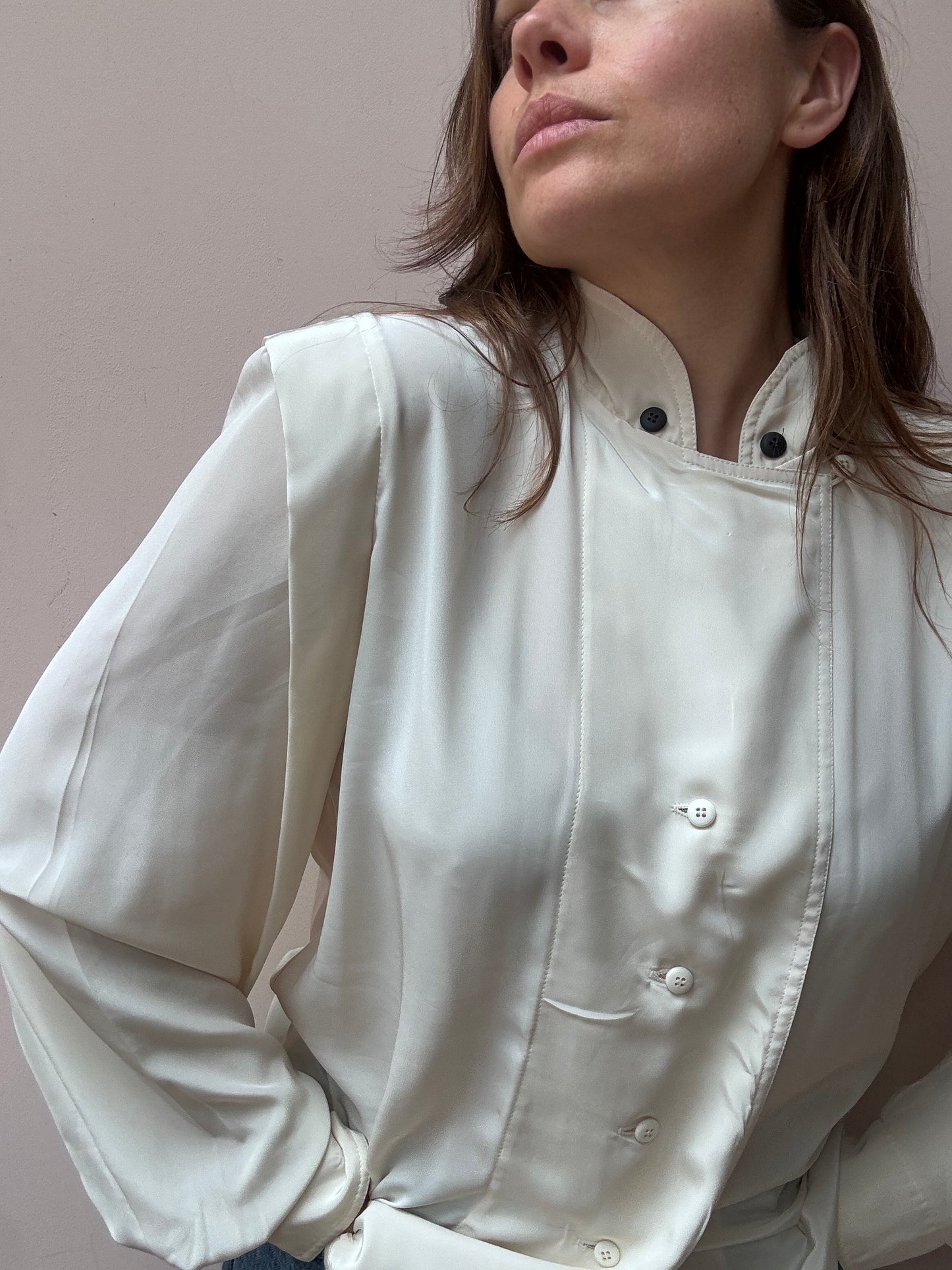 Vintage cream blouse size 10/12