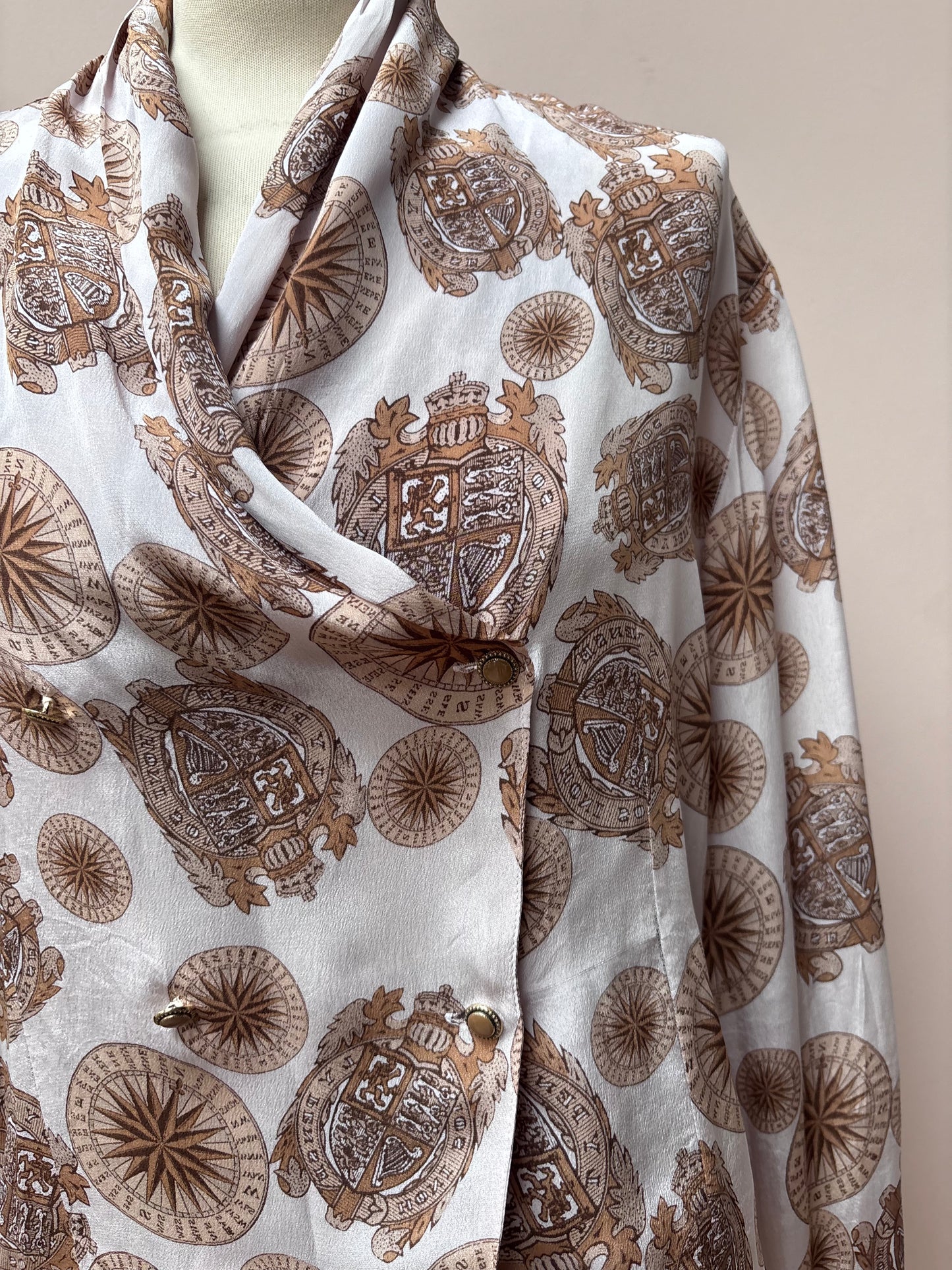 Vintage silk crossover top size 12